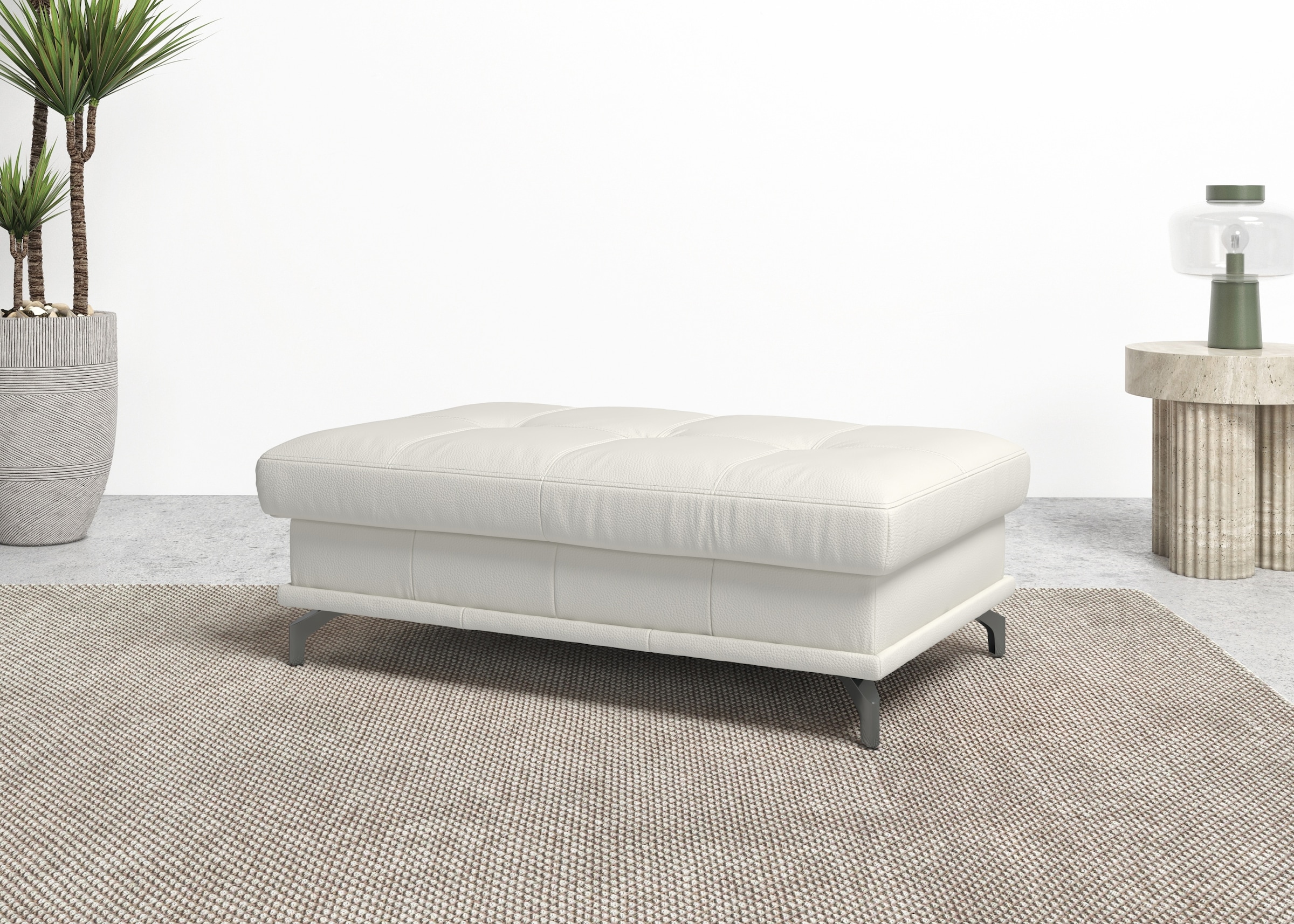 OTTO home Polsterhocker "Costello, B: 133 cm" individuell zu kombinieren, Federkern