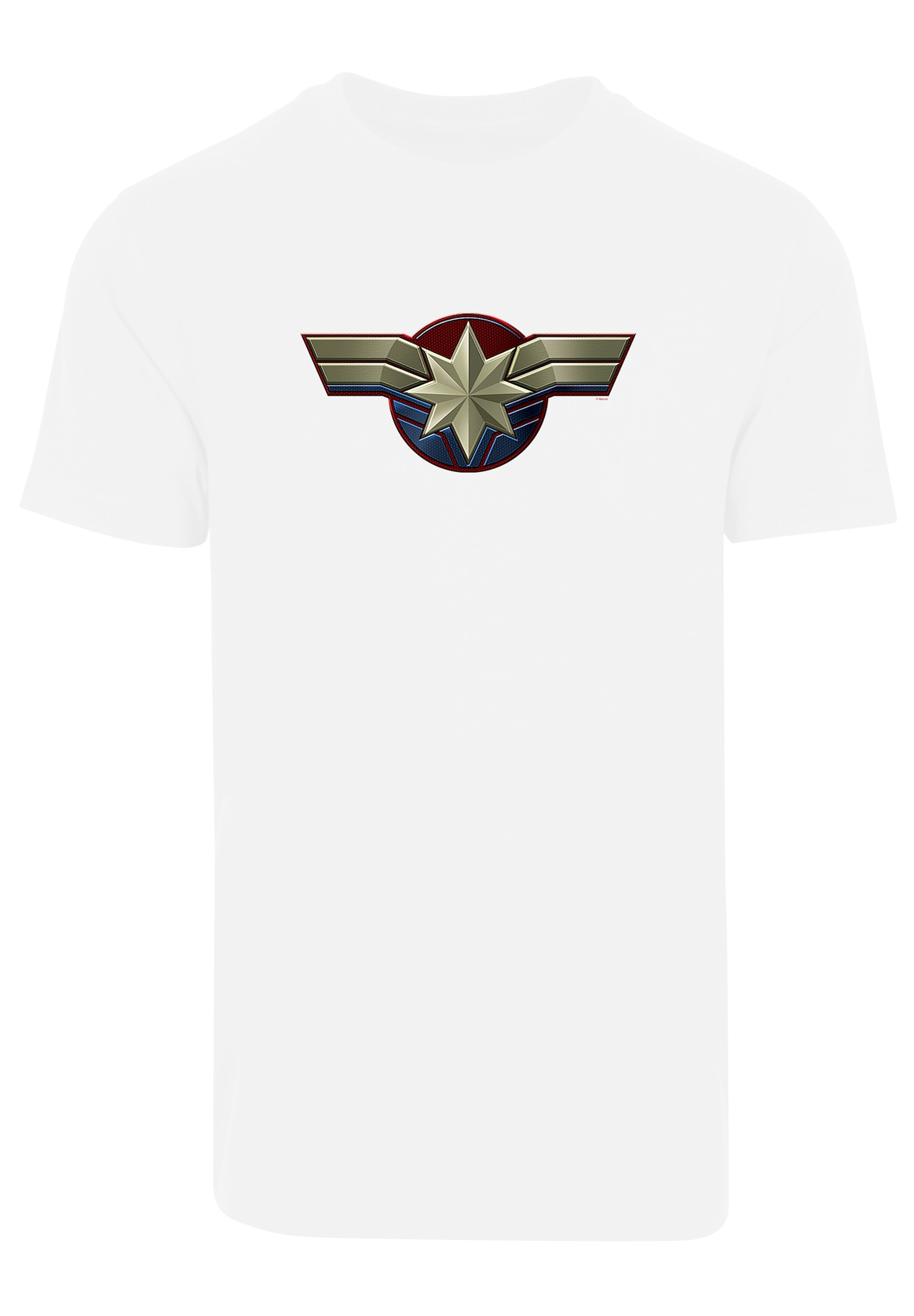 F4NT4STIC T-Shirt »Marvel Captain Marvel Chest Emblem«, Print