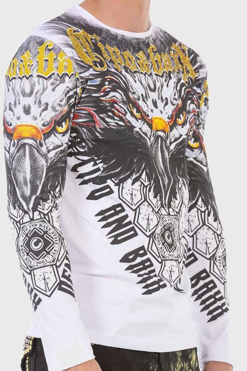 Cipo & Baxx T-Shirt »Sweatshirts«, mit Adler-Frontprint