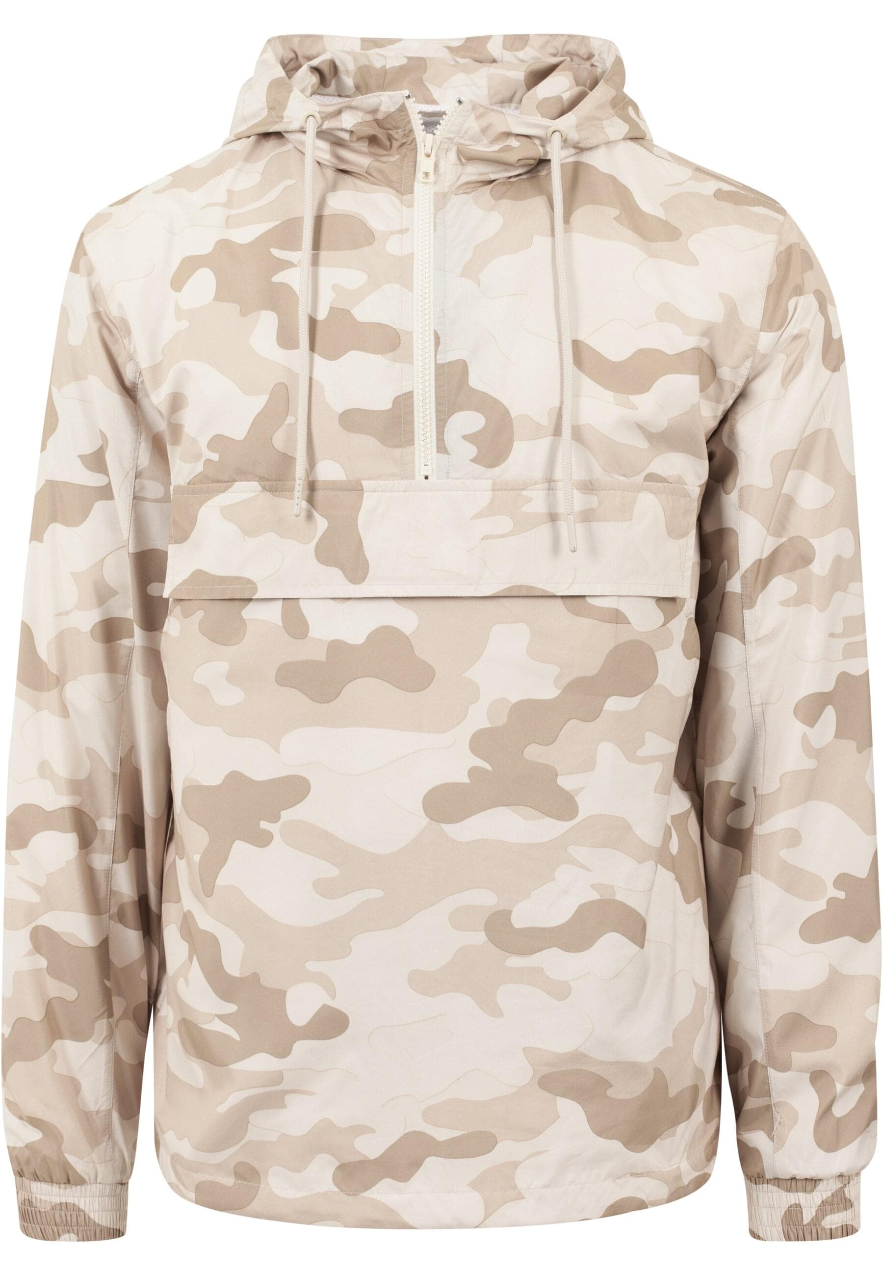 URBAN CLASSICS Anorak "Urban Classics Herren Camo Pull Over Windbreaker", (1 St.), mit Kapuze