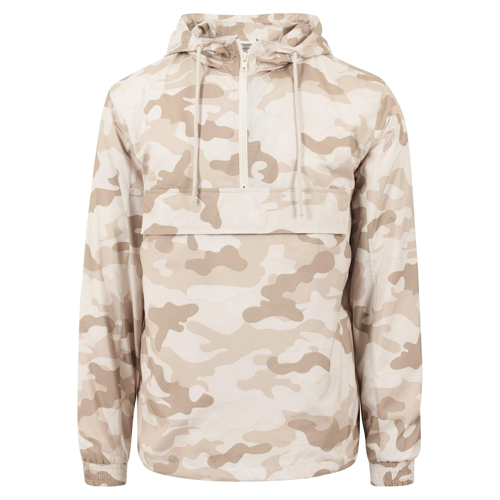 URBAN CLASSICS Anorak »Urban Classics Herren Camo Pull Over Windbreaker«, (1 St.), mit Kapuze