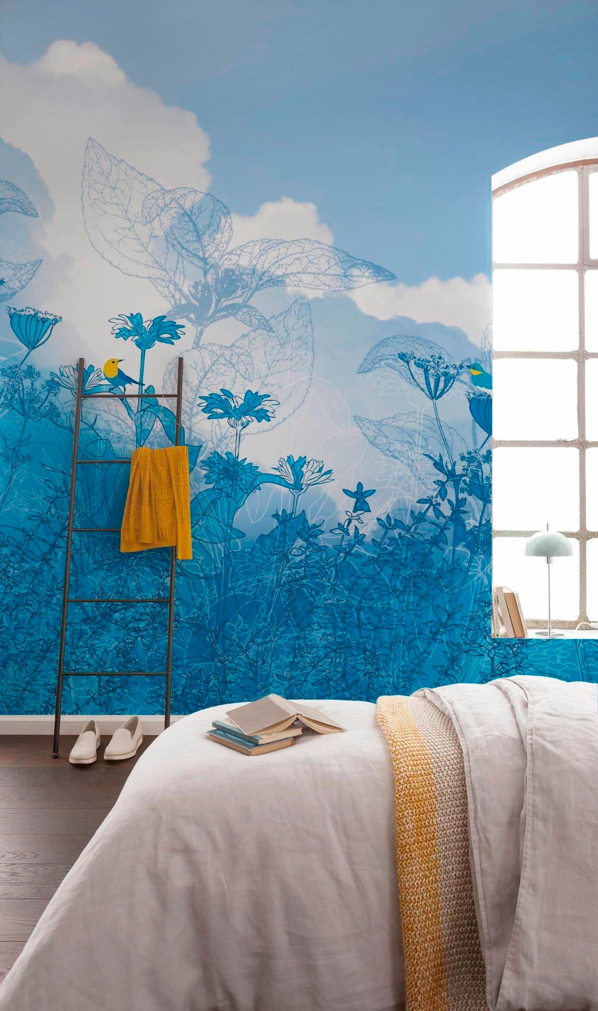 Komar Vliestapete »Digitaldruck Vlies - Blue Sky - Größe 400 x 250 cm«, bedruckt, Wohnzimmer, Schlafzimmer
