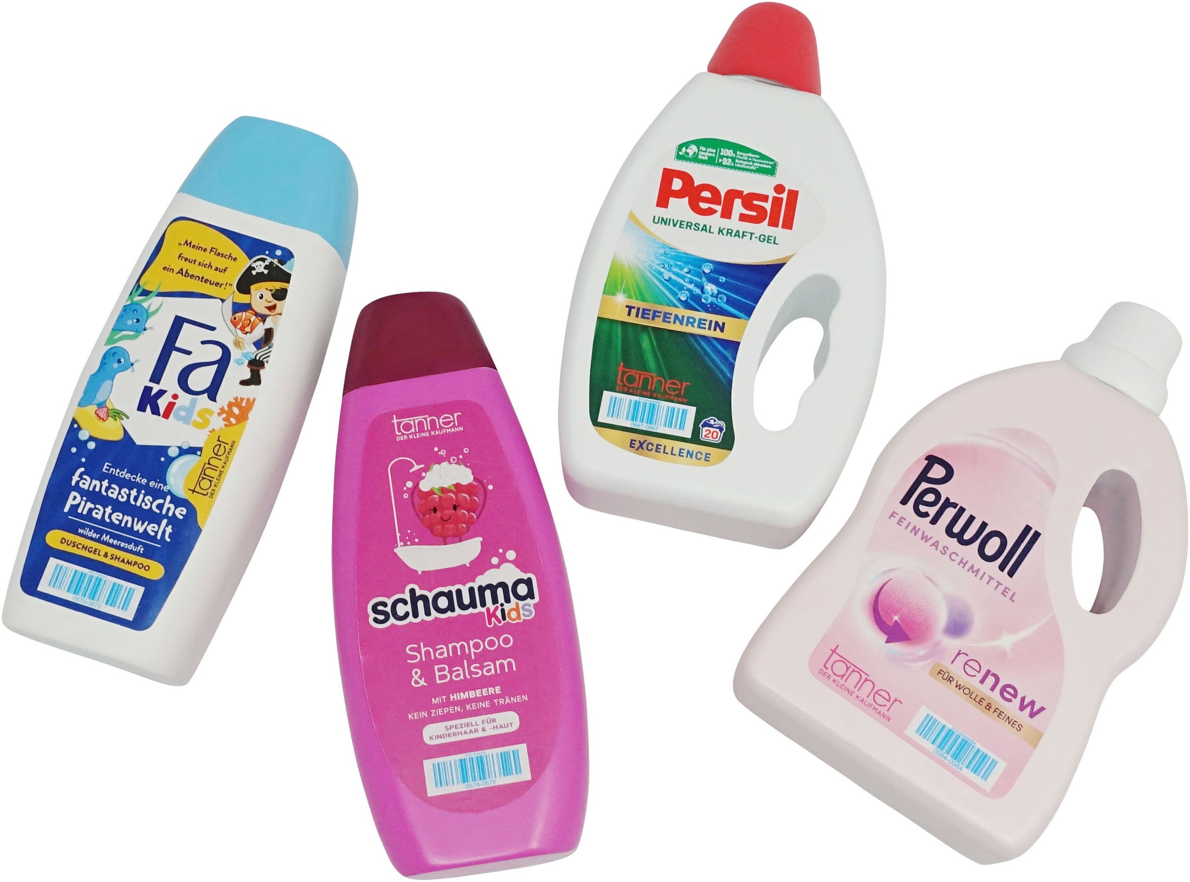 Tanner Kaufladensortiment »Henkel-Set mit 4 Markenminiaturen«, (4 tlg.), aus Holz; FSC® schützt Wald weltweit