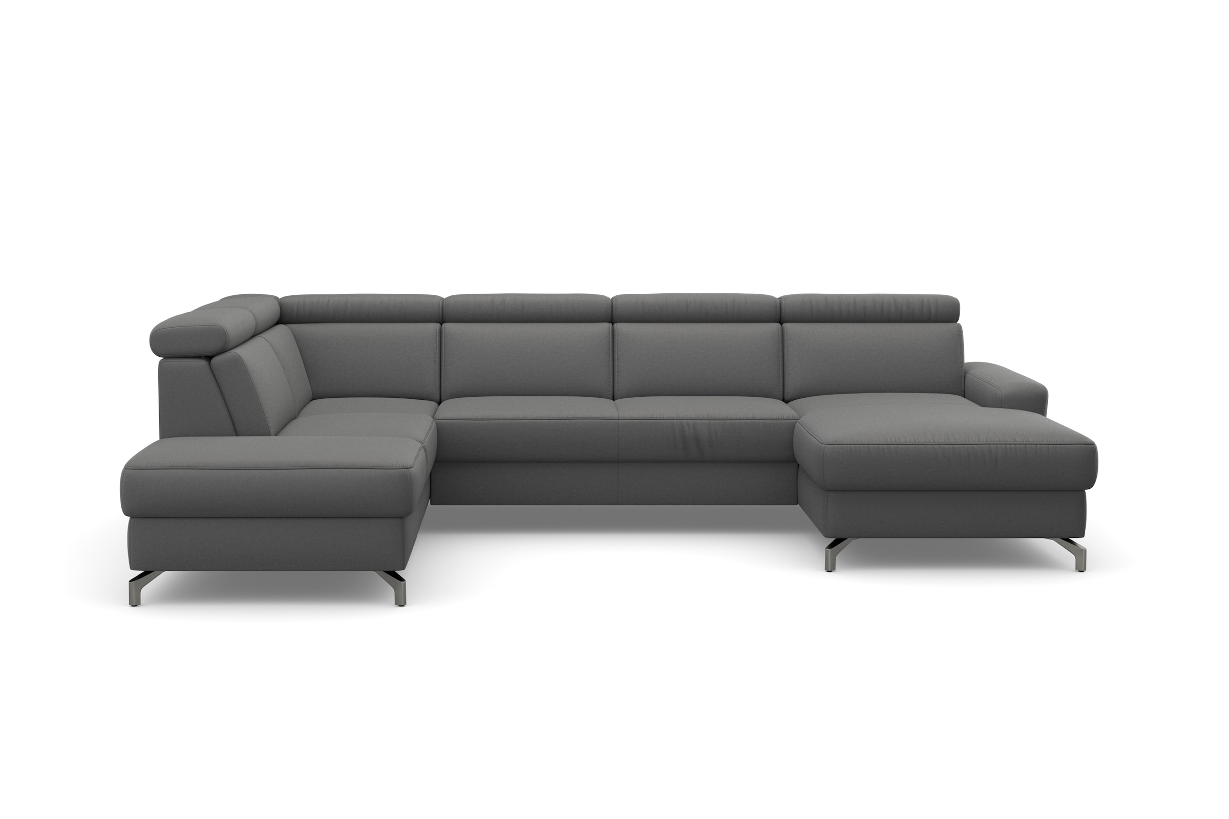 sit&more Wohnlandschaft "Scarlett U-Form" inklusive Kopfteilverstellung, optional Schlaffunktion & Bettkasten