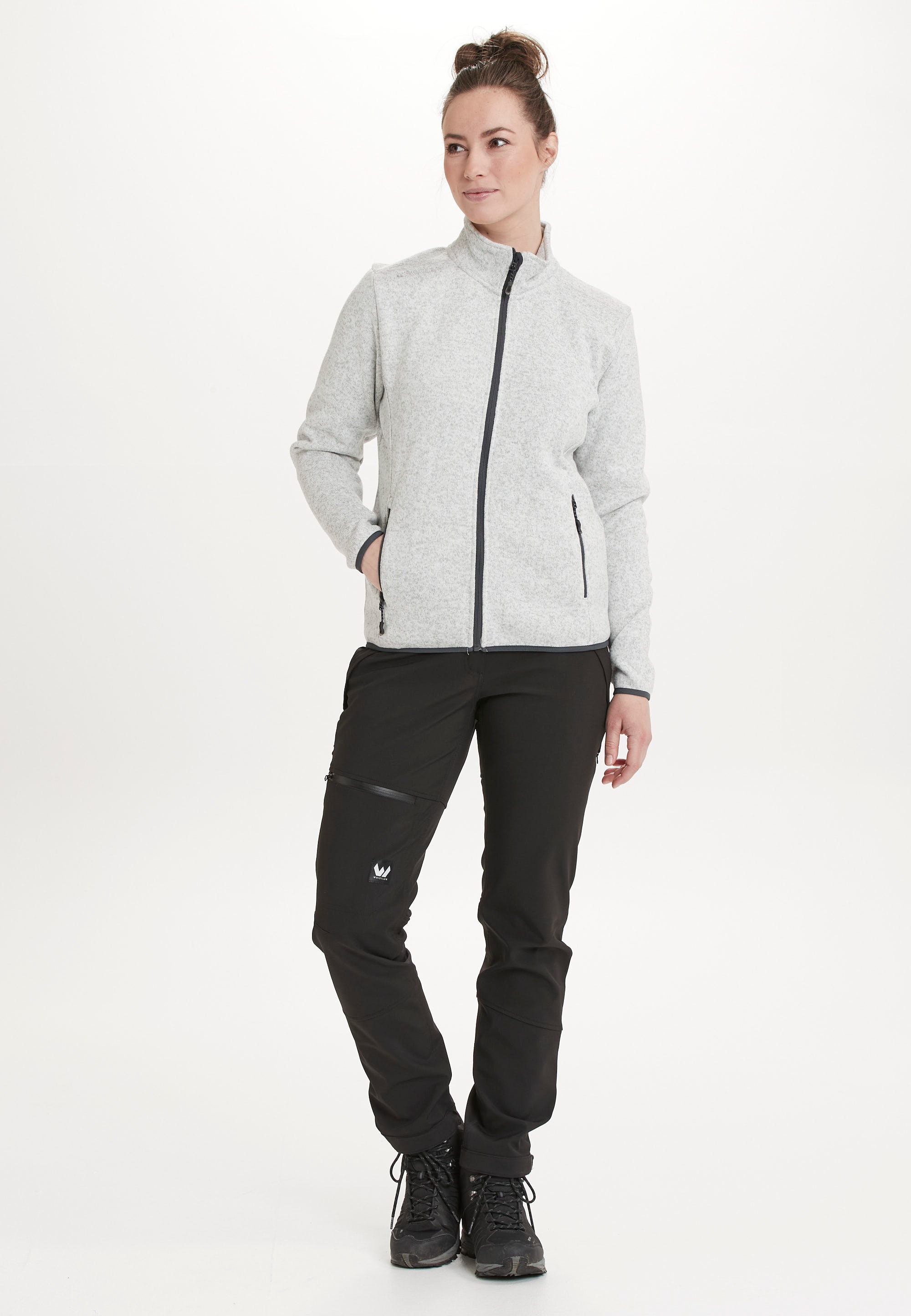 WHISTLER Fleecejacke »Maleo W«, im sportlichen Wollstrick-Look