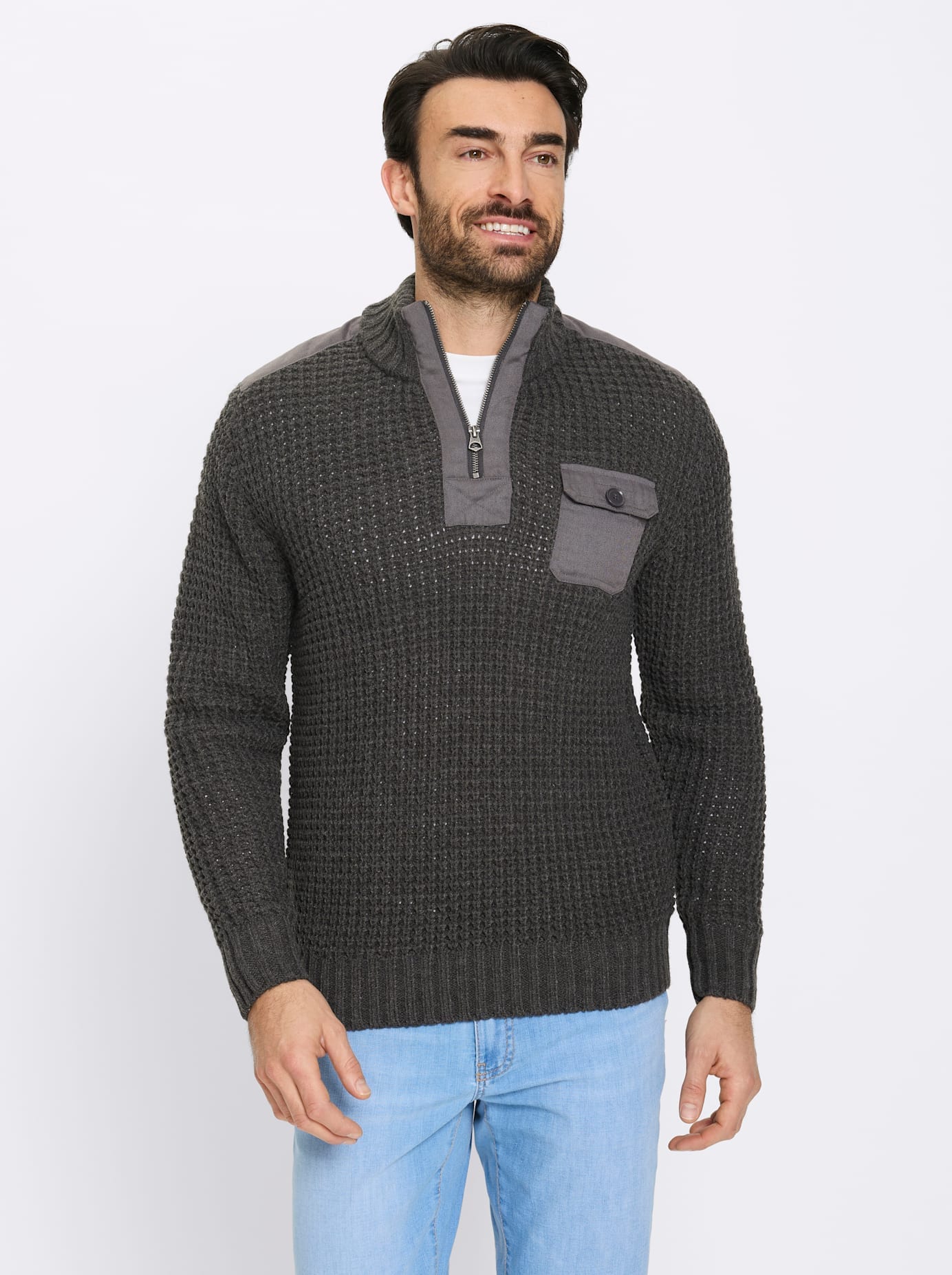 Marco Donati Stehkragenpullover "Pullover"