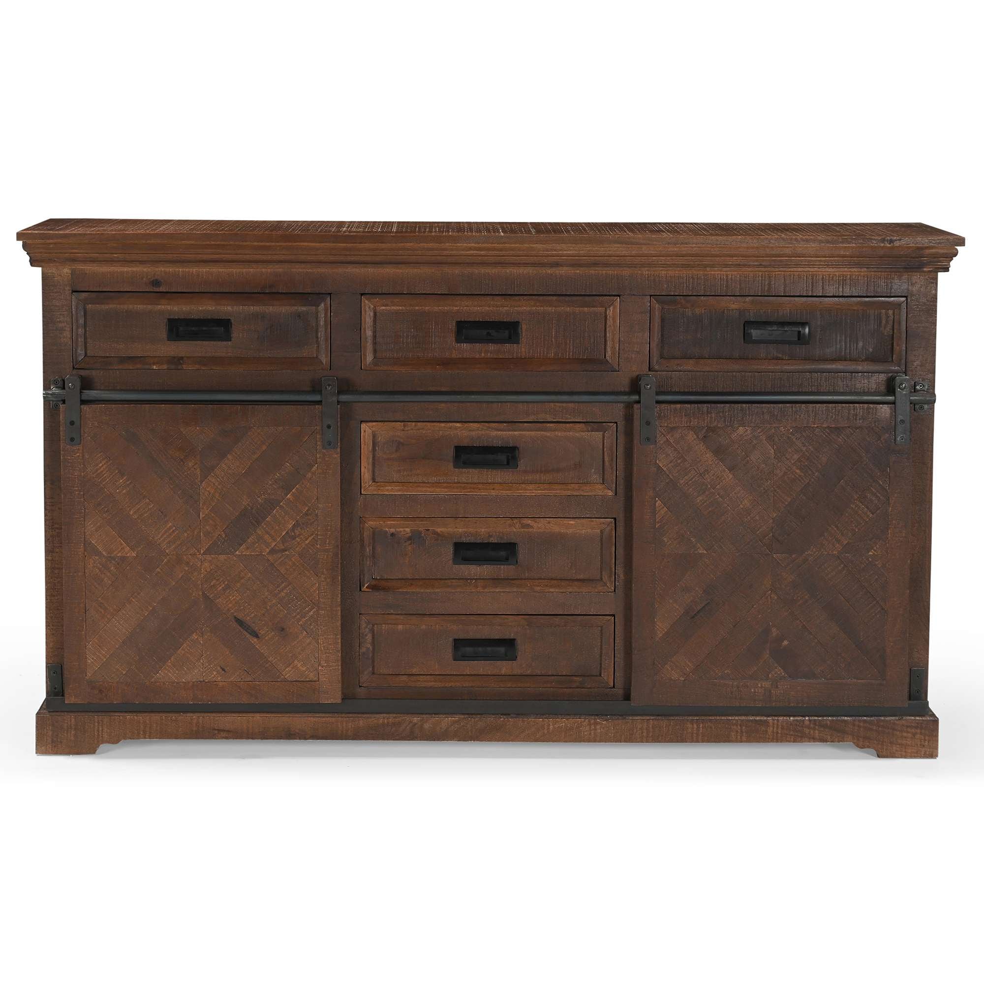 Home affaire Sideboard »Don Barn« mit 2 Schiebetüren, handgefertigt, Unika-Möbel, Breite 160 cm