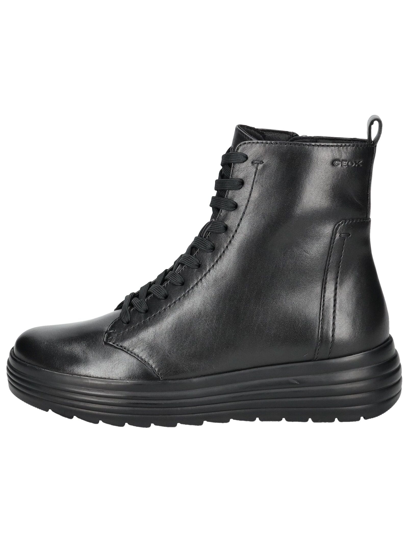 Geox Schnürstiefelette "Geox Stiefelette Glattleder" günstig online kaufen