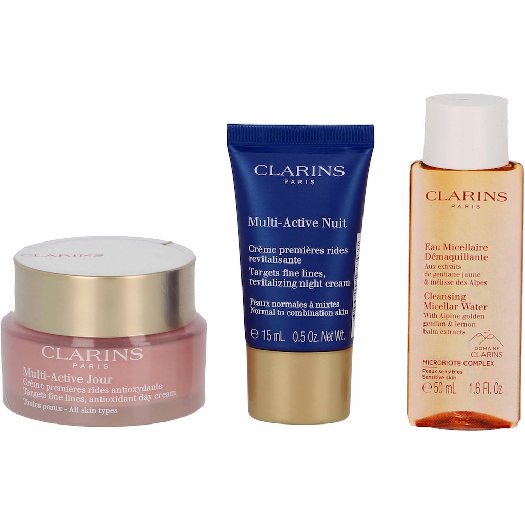 Clarins Gesichtspflege-Set »Multi-Active Set«, (4 tlg.)