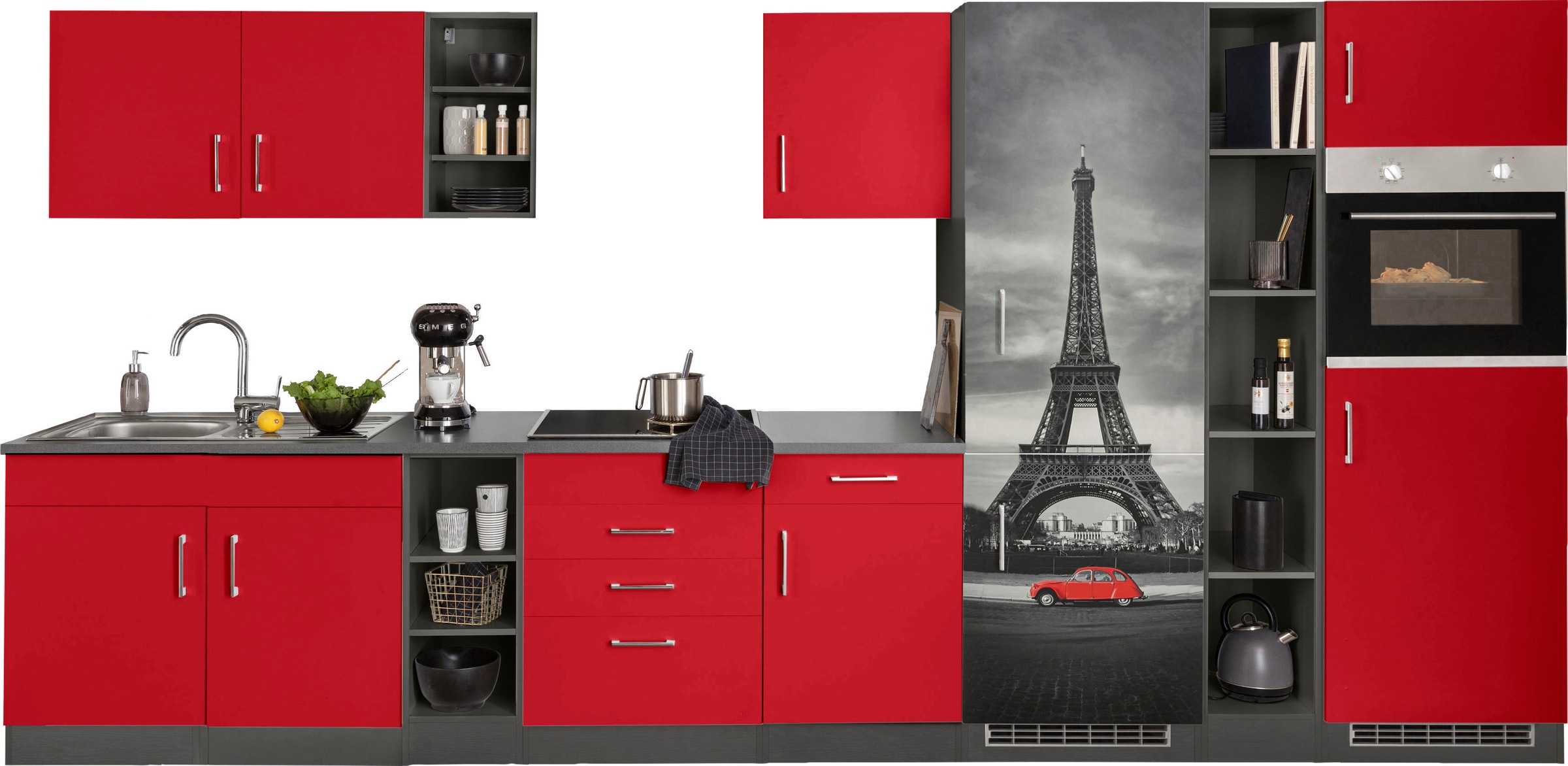 KOCHSTATION Küchenzeile "KS-Paris – Küchen mit einzigartigen Fotomotiven au günstig online kaufen