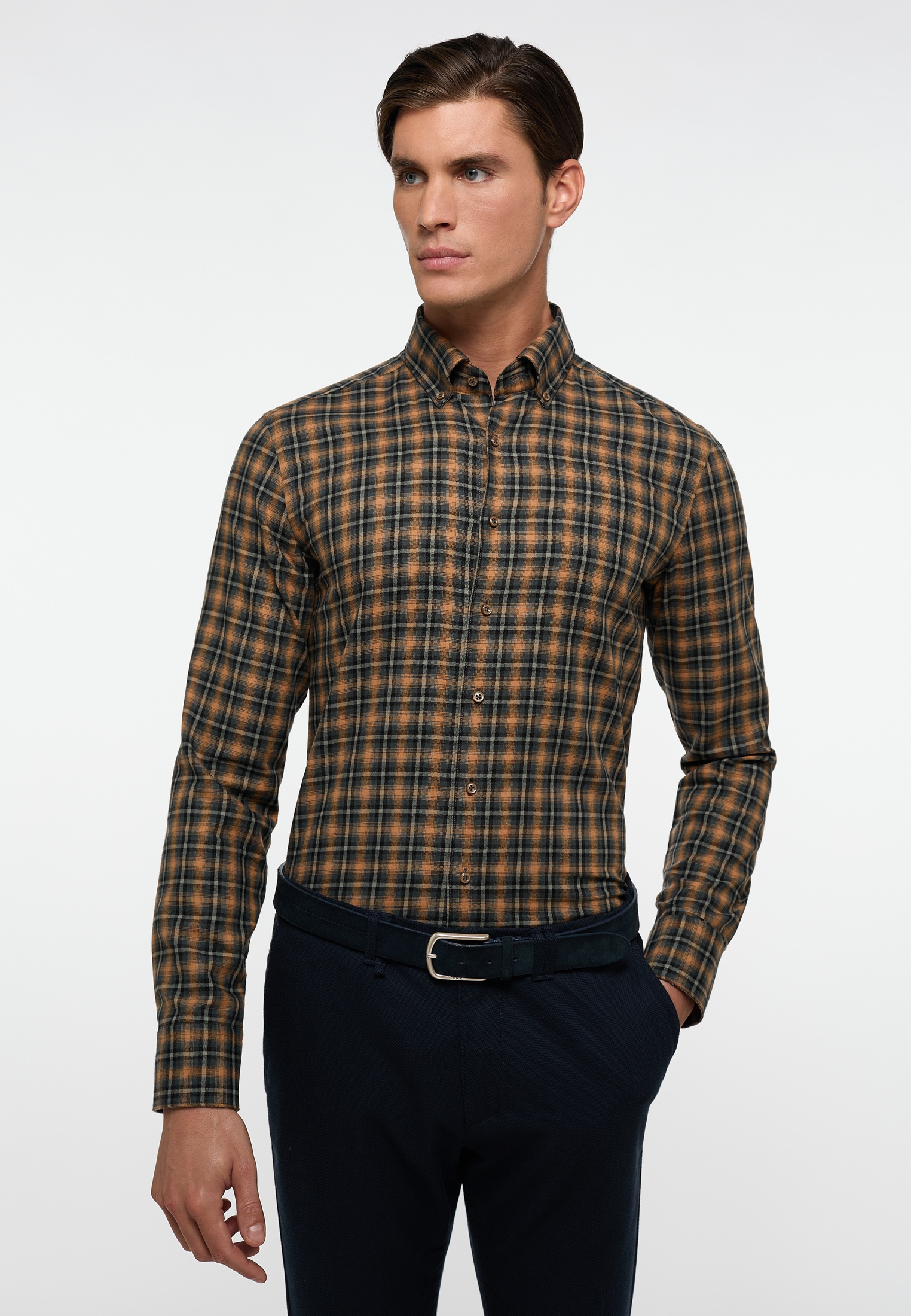 Eterna Langarmhemd "SLIM FIT" EASY IRON (bügelleicht) günstig online kaufen