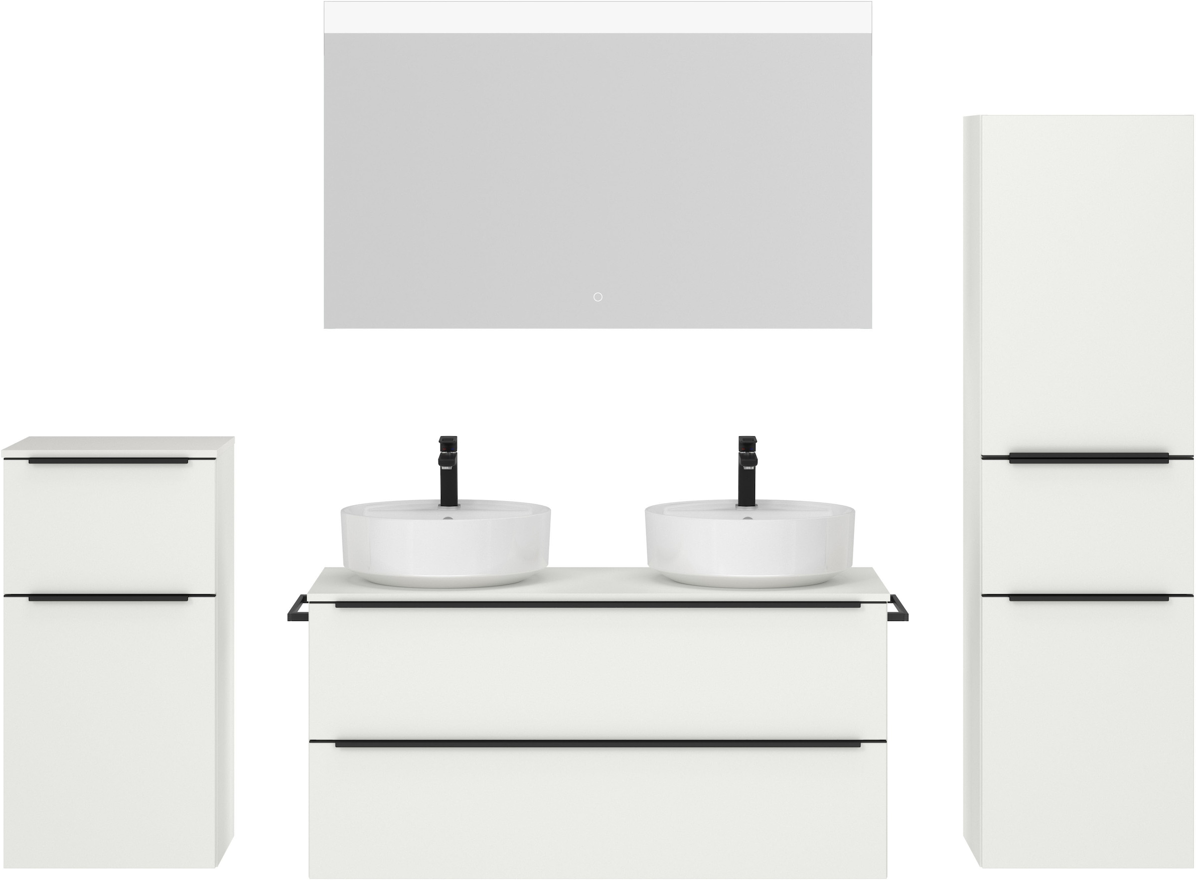 nobilia Badmöbel-Set "Alvene", (4 St., vormontiert, mit Soft-Close), inkl. günstig online kaufen