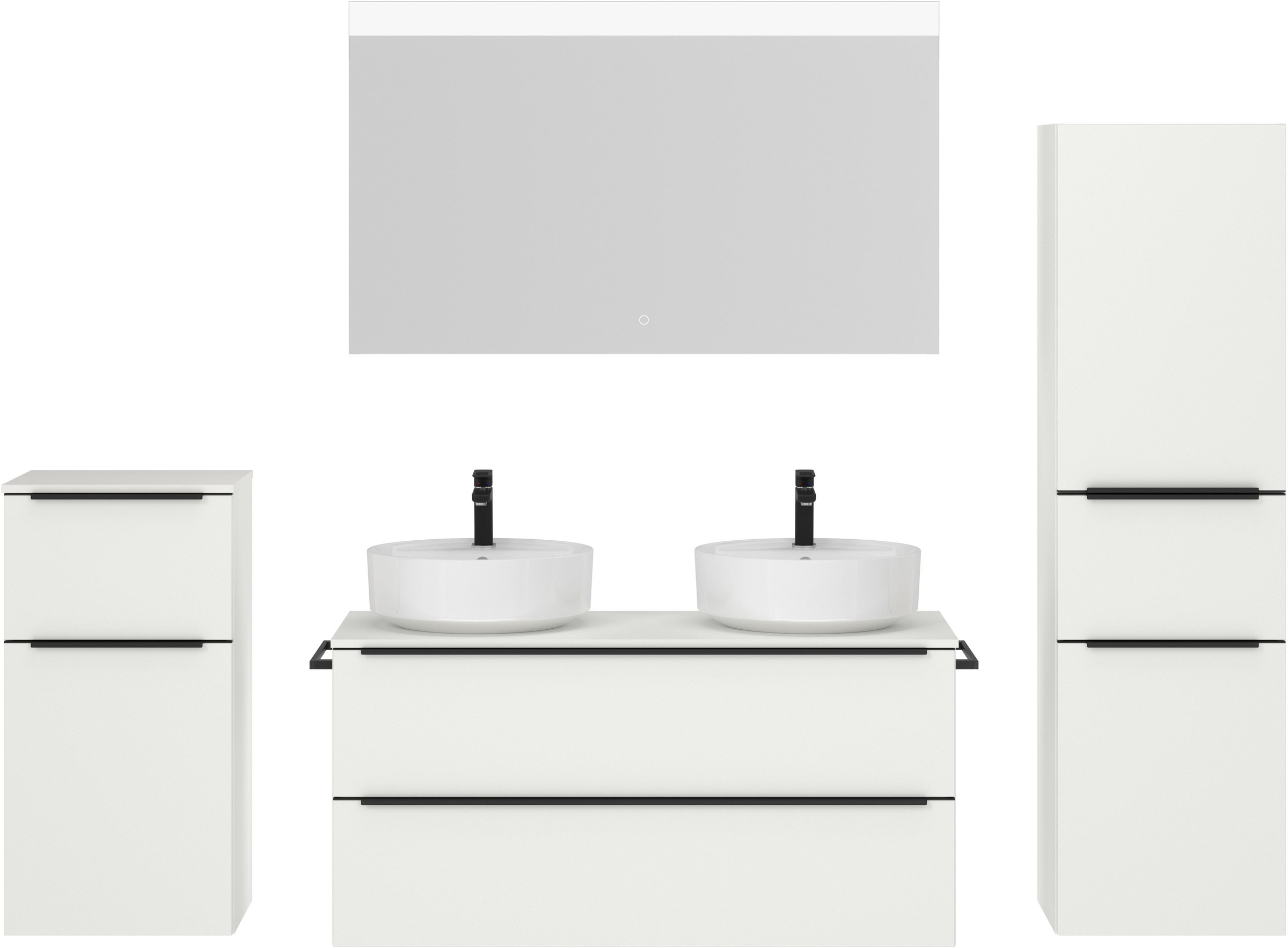 nobilia Badmöbel-Set "Alvene" vormontiert, mit Soft-Close, 4 Stk. tlg. günstig online kaufen