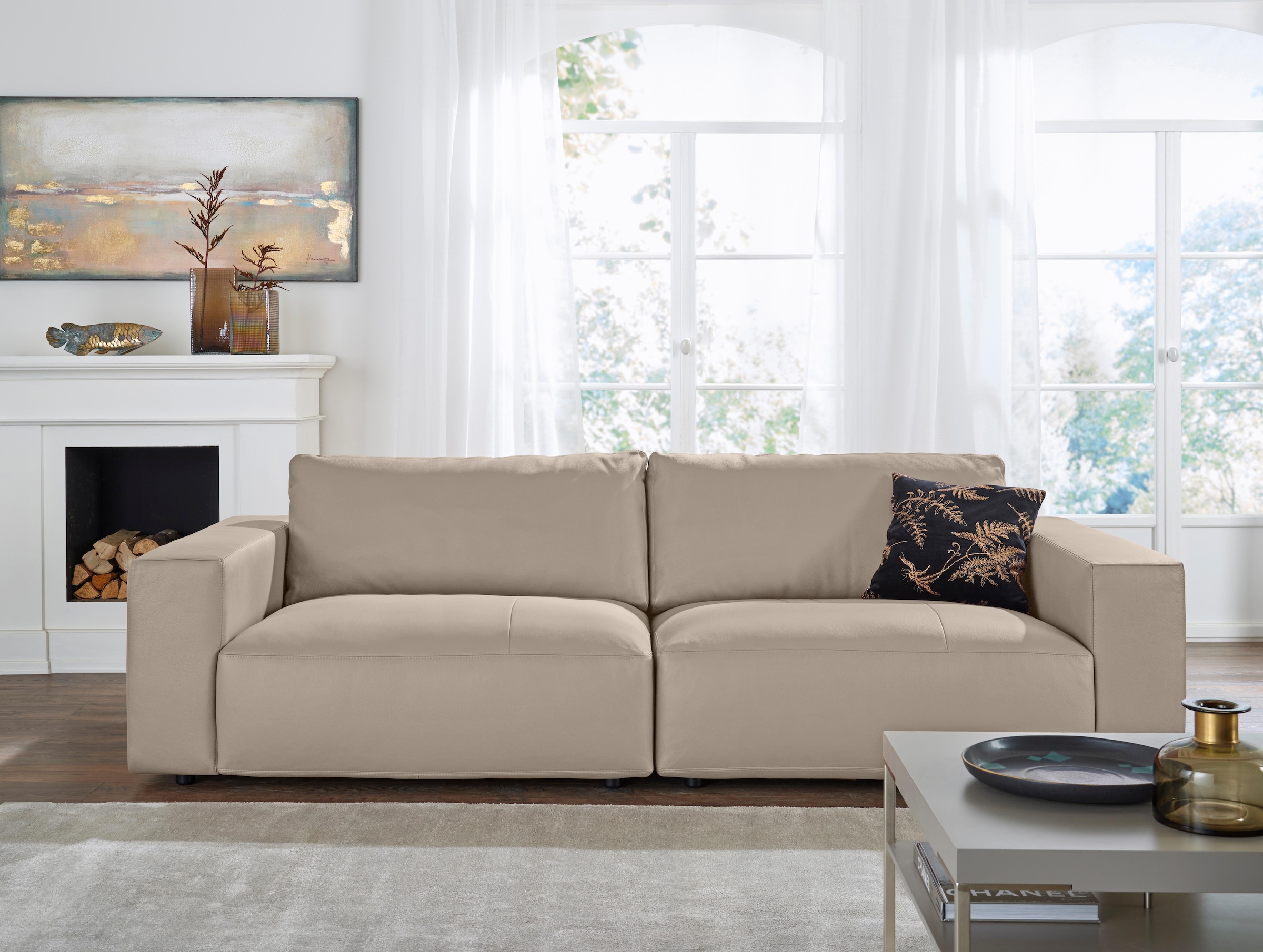 Musterring Big-Sofa »LUCIA«, in vielen Qualitäten und 4 unterschiedlichen Nähten, 3-Sitzer
