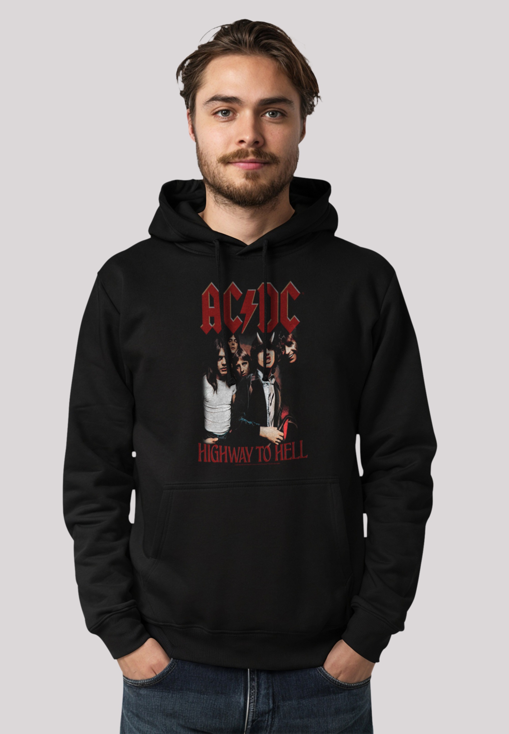 F4NT4STIC Megztinis su gobtuvu »AC/DC Sijonas Mu...
