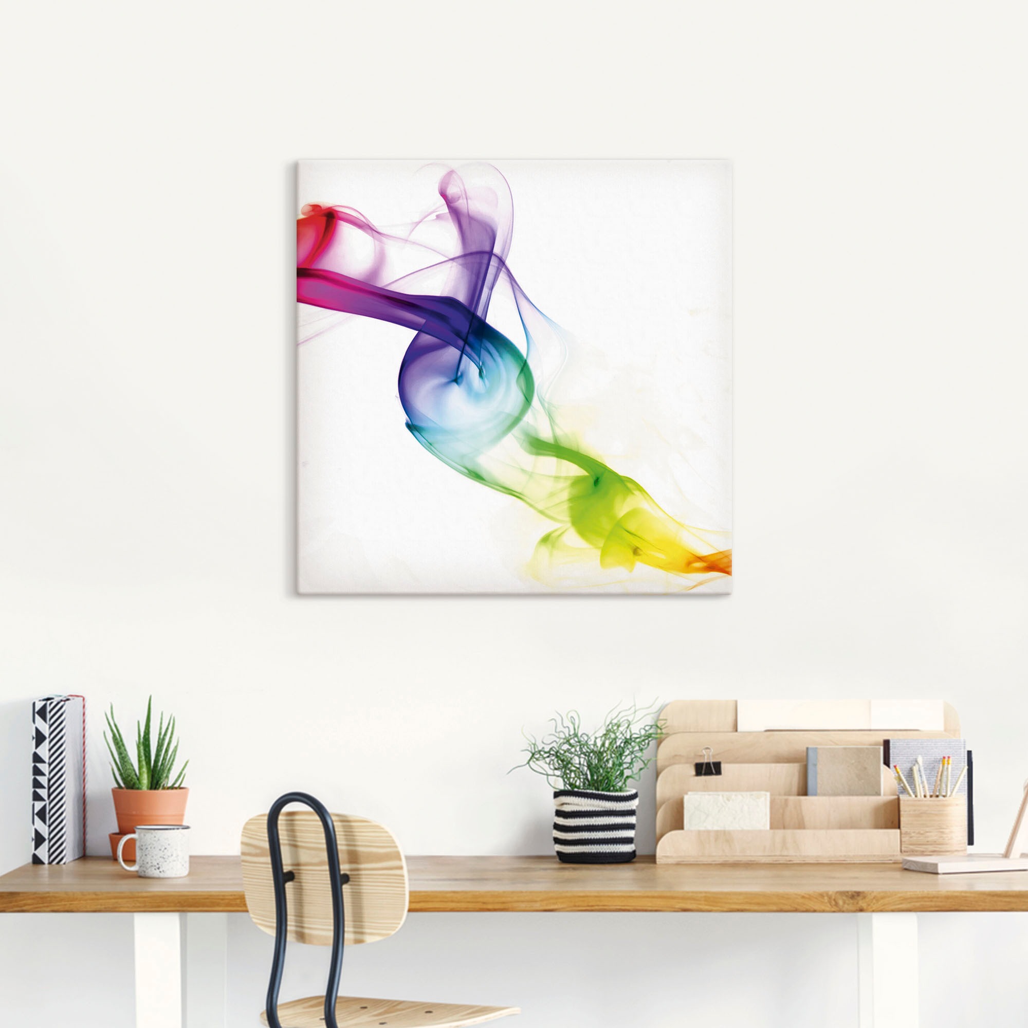 Artland Wandbild "Rauch - Abstrakt" Gegenstandslos 1 Stk. tlg. als Leinwand günstig online kaufen