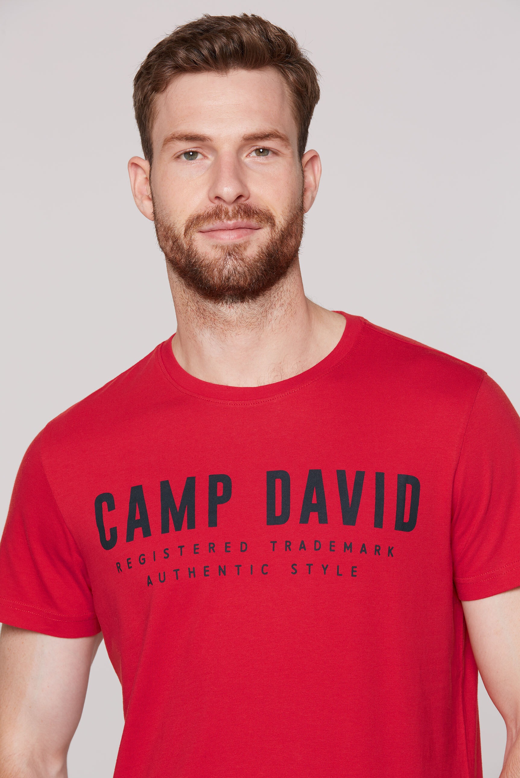 CAMP DAVID Rundhalsshirt aus Baumwolle