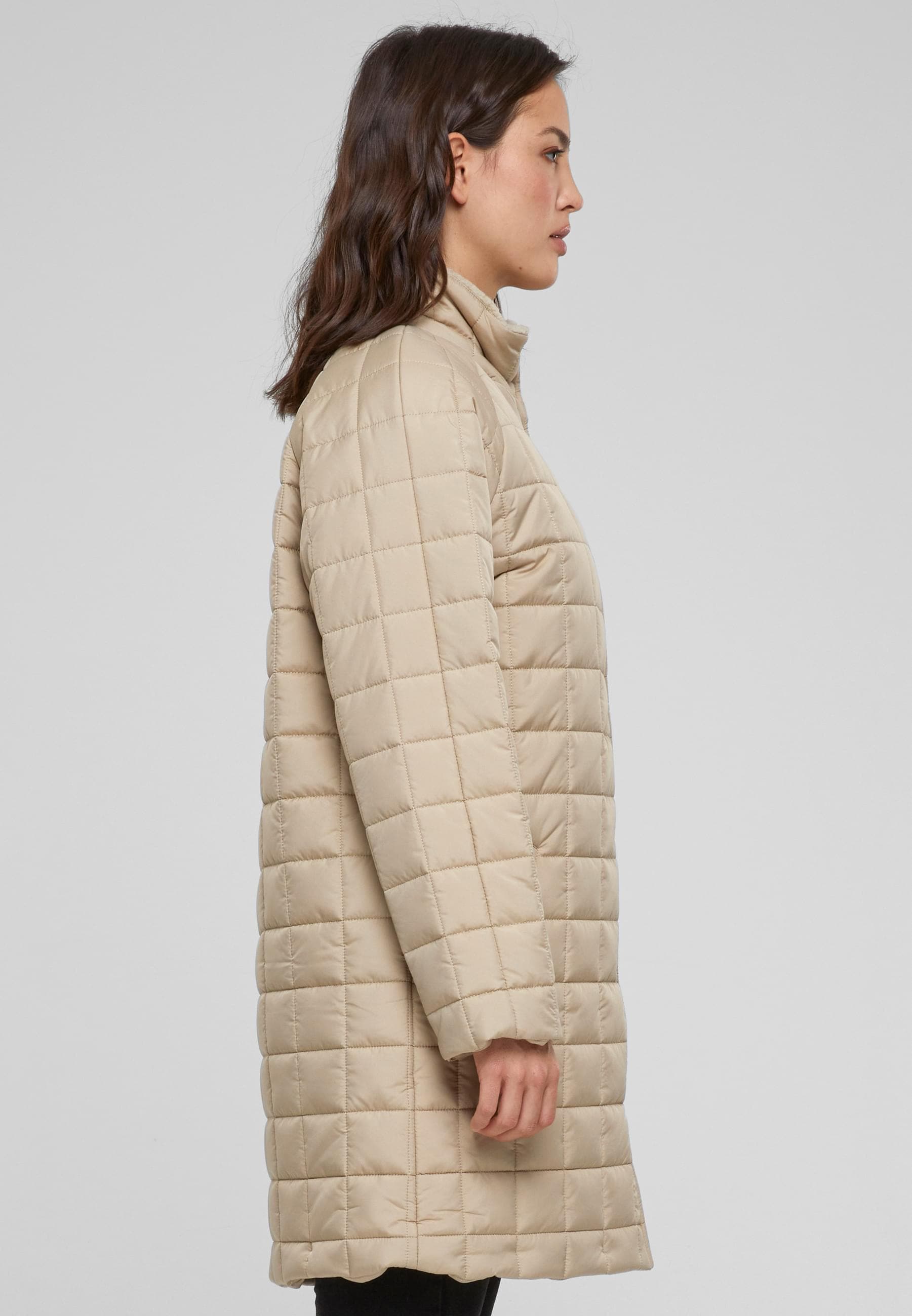 URBAN CLASSICS Winterjacke »Urban Classics Damen Ladies Quilted Coat«, (1 St.), ohne Kapuze