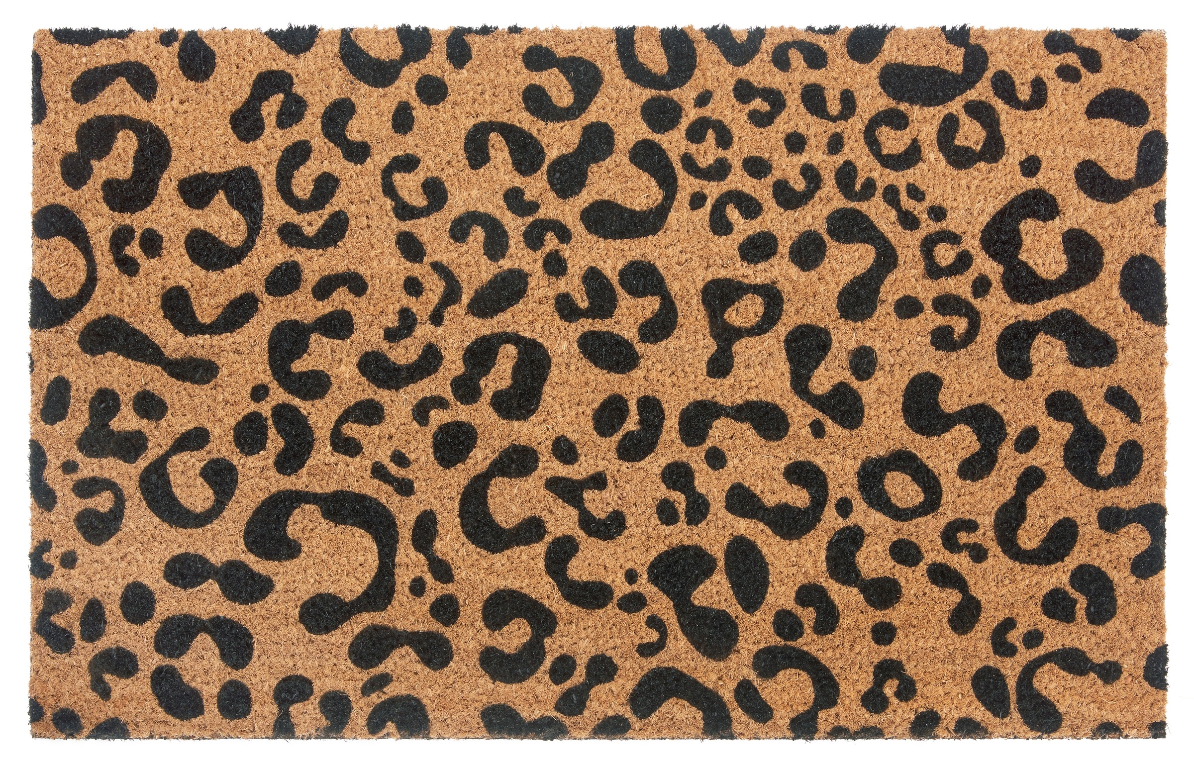 HANSE Home Fußmatte "Mix Mats Kokos Leopard Look", rechteckig, 15 mm Höhe, Kokos, Schmutzfangmatte, Outdoor, Rutschfest,