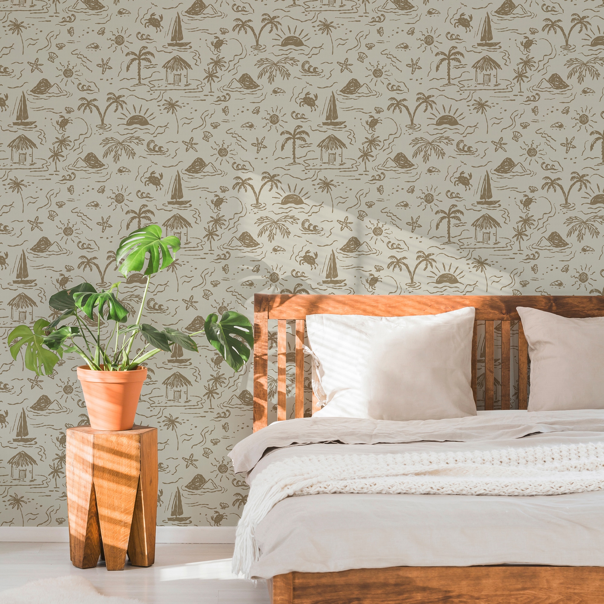 Superfresco Easy Vliestapete »Sonnenuntergangsinsel« Strand glatt Design Tapeten