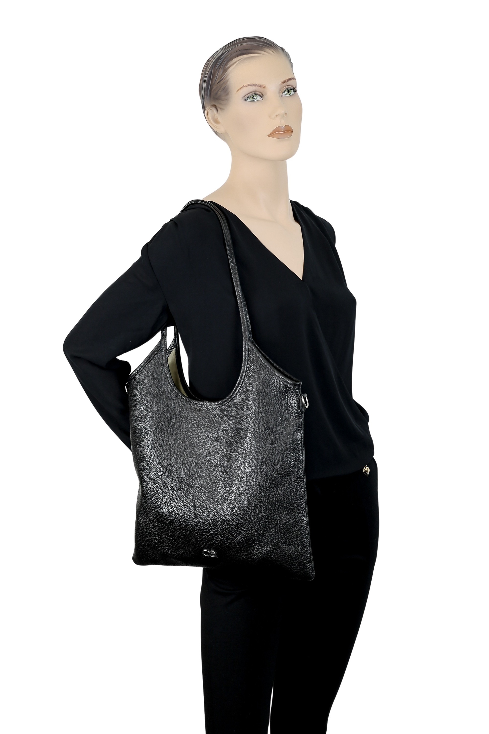 COLLEZIONE ALESSANDRO Schultertasche »Cuir«, aus echtem Leder, Made in Italy