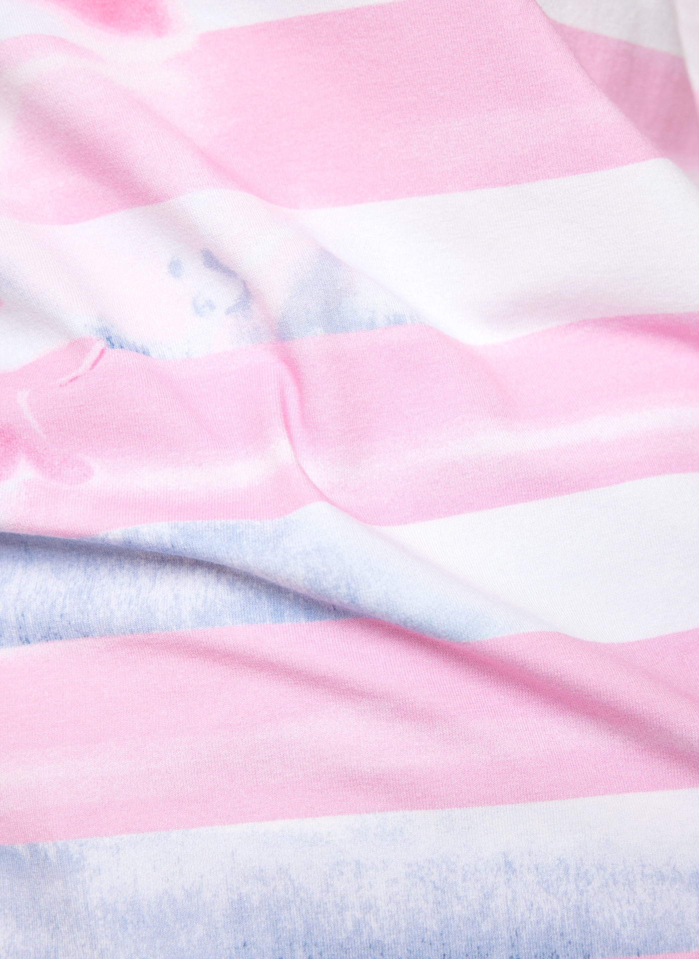 Rabe Rundhalsshirt, mit Streifen und floralem Muster