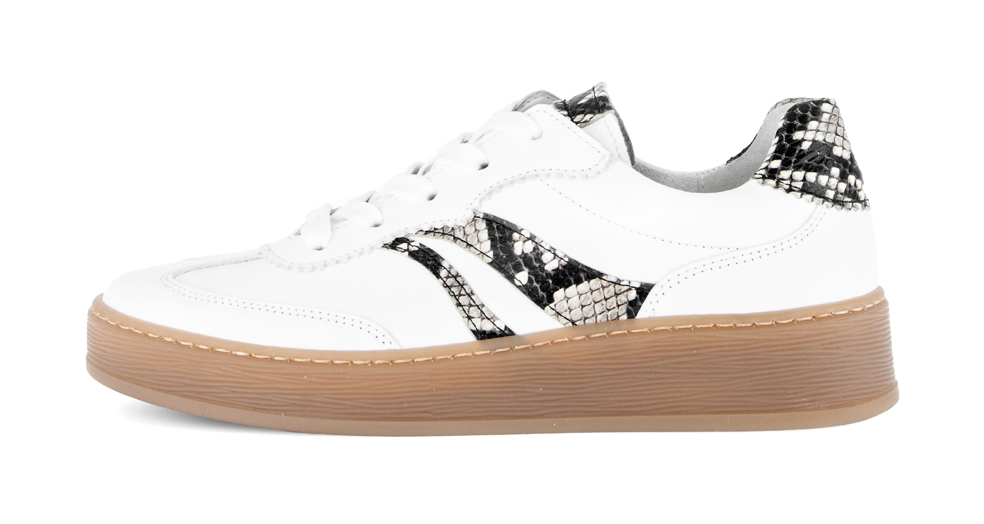 Thumbnail - Gabor Plateausneaker "FLORENZ" Freizeitschuh, Halbschuh, Schnürer, im Retrolook, Weite G (=weit)