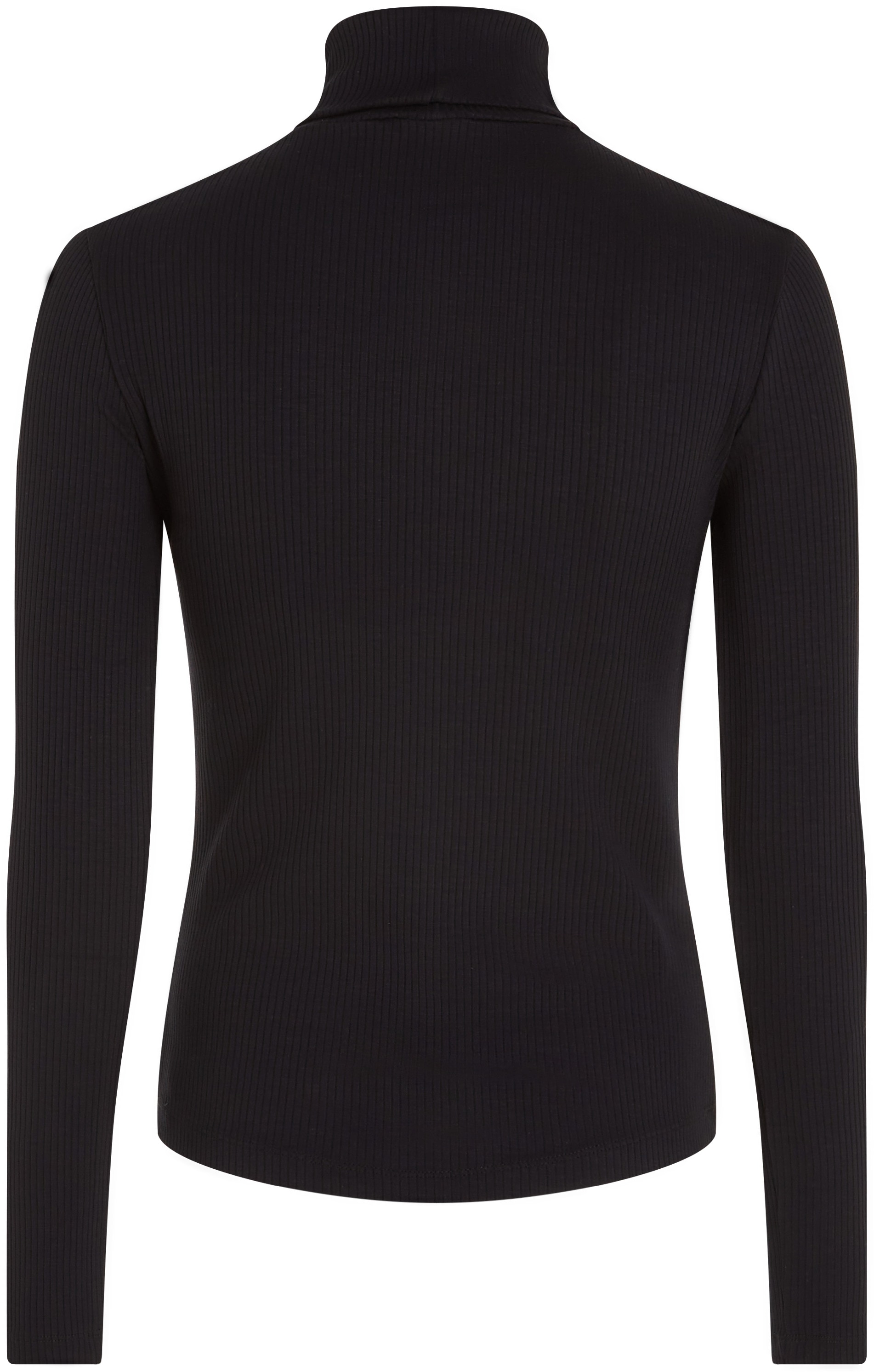 Tommy Hilfiger Langarmshirt »SLIM 5X2 RIB ROLL-NK LS«, in gerippter Struktur