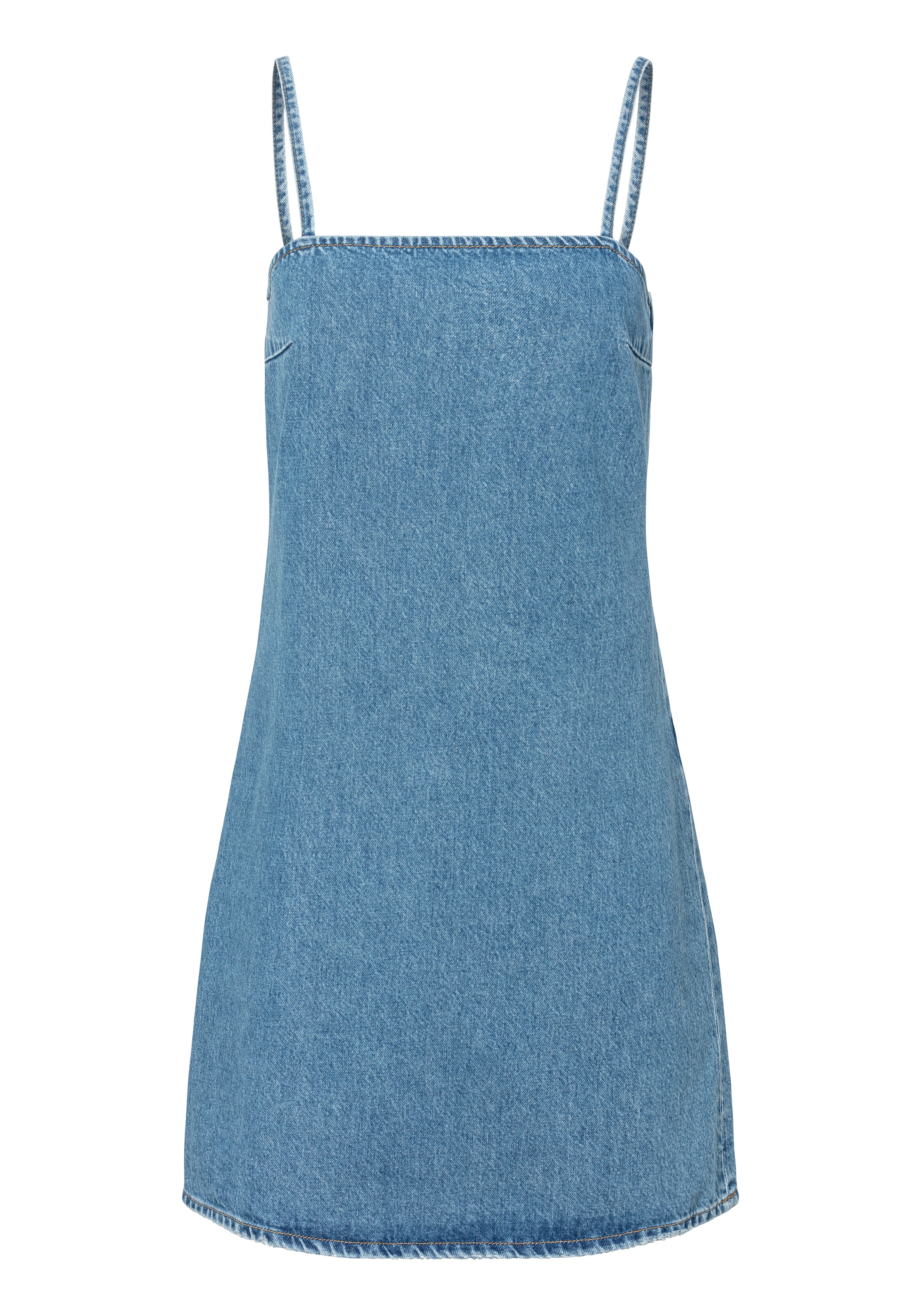 HUGO Blue Jeanskleid »Garcy«, mit Spaghetti Trägern