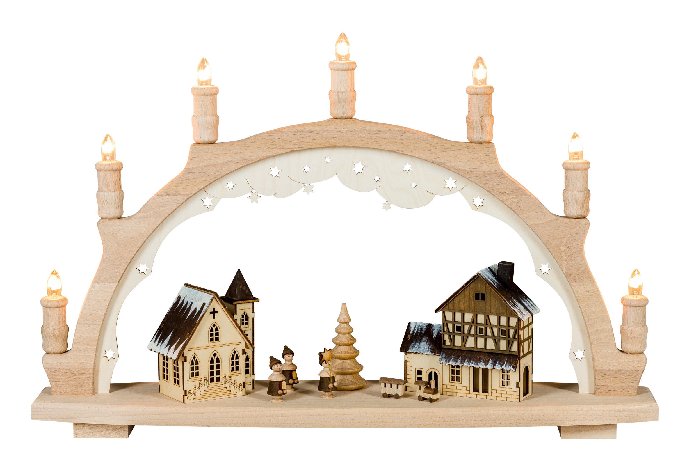 SAICO Original LED Schwibbogen "Lichterbogen, Eisenbahn" Premium LED-Beleuc günstig online kaufen