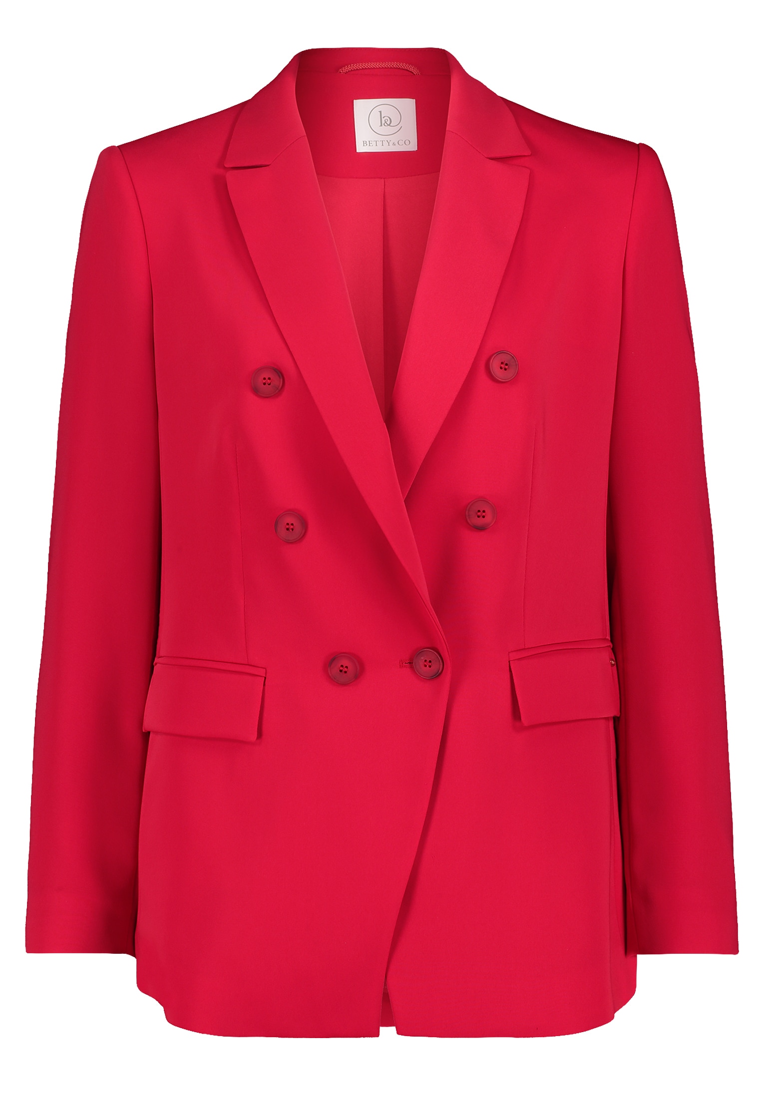 Betty&Co Longblazer »Betty & Co Businessblazer mit Taschen«, Nahtführung