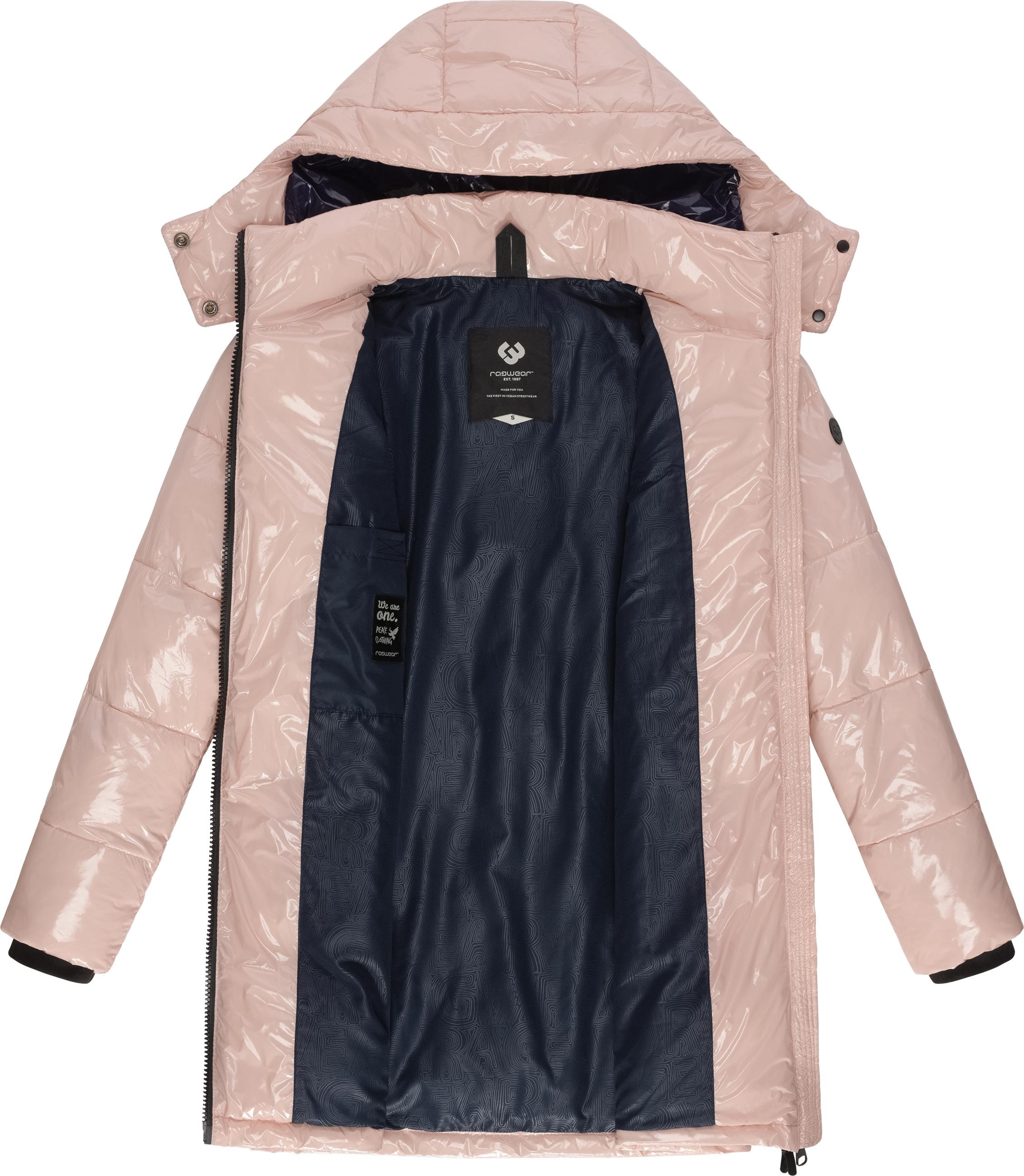 Ragwear Wintermantel »Roobie Long«, super stylischer, gänzender Damen Steppmantel