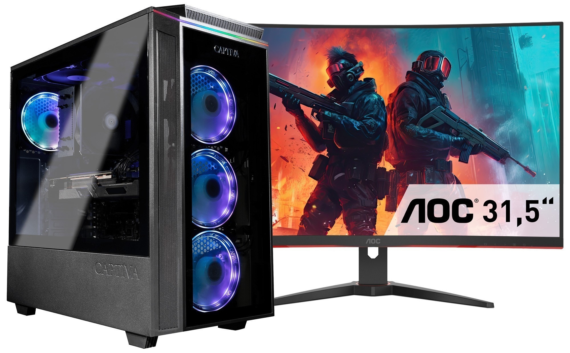 CAPTIVA Gaming-PC-Komplettsystem »Advanced Gaming I84-200 TFT Bundle«