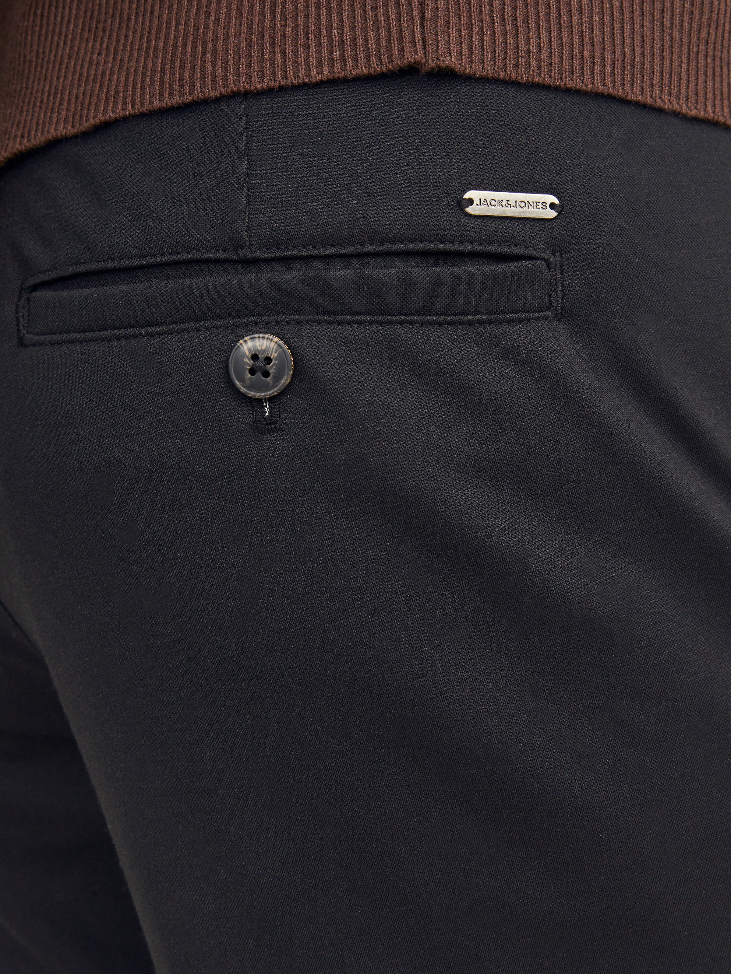 Jack & Jones Chinohose »JPSTMARCO – Chinohose mit mittlerer Taille, Slim Fit, bequem«  unifarben, modisch, slim fit, Web