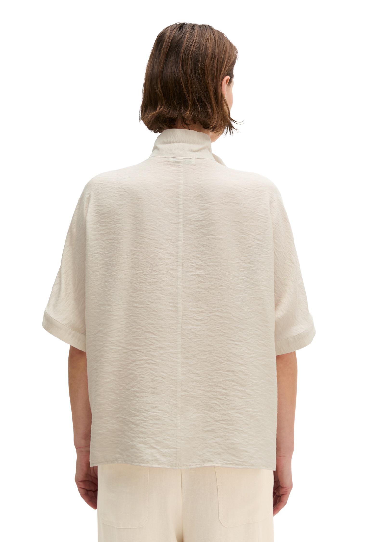 Marc OPolo Schluppenbluse Crinkle, regular aus Viskose-Mix günstig online kaufen