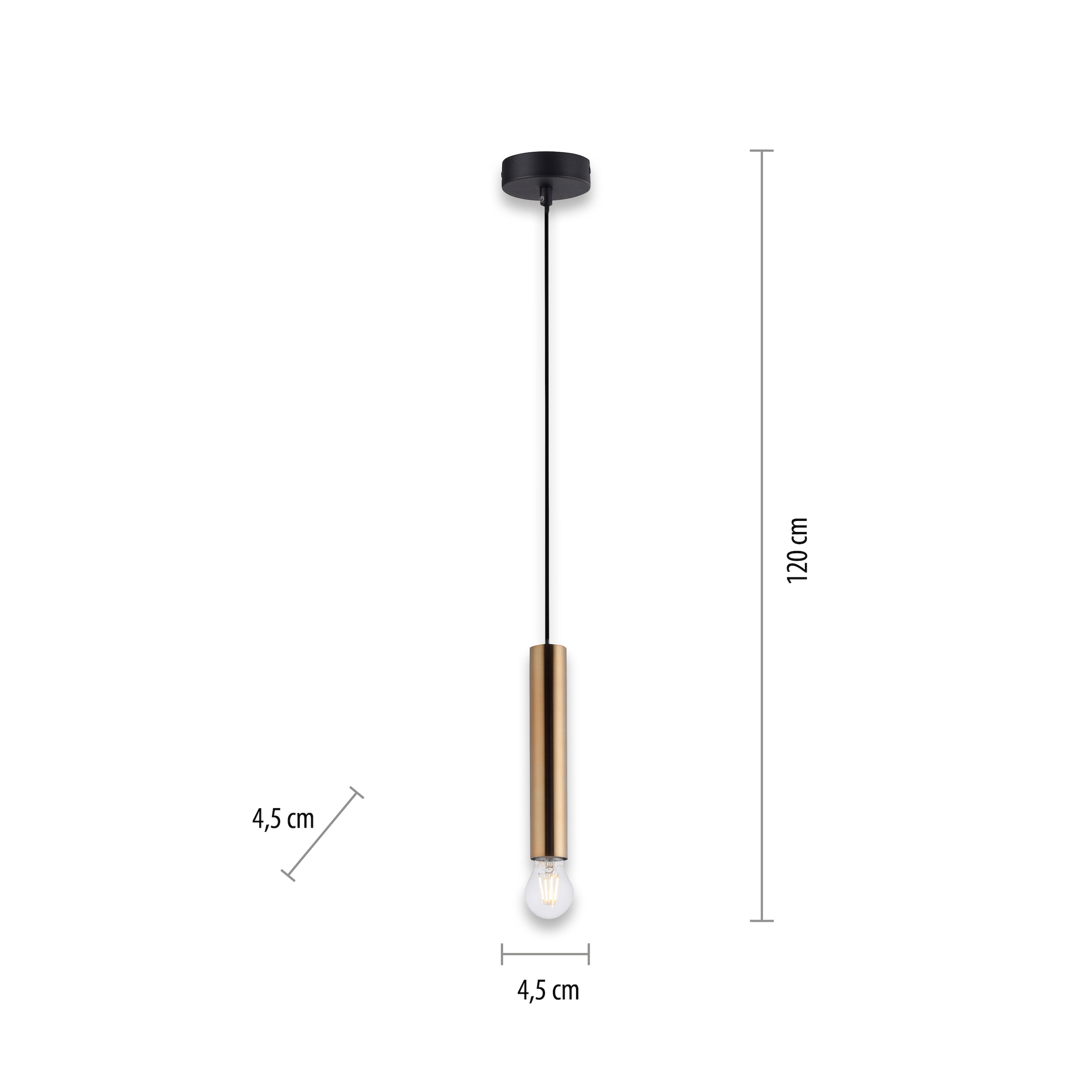 JUST LIGHT Pendelleuchte »BRUNA« E27 1 Stk. ExklusiveE27