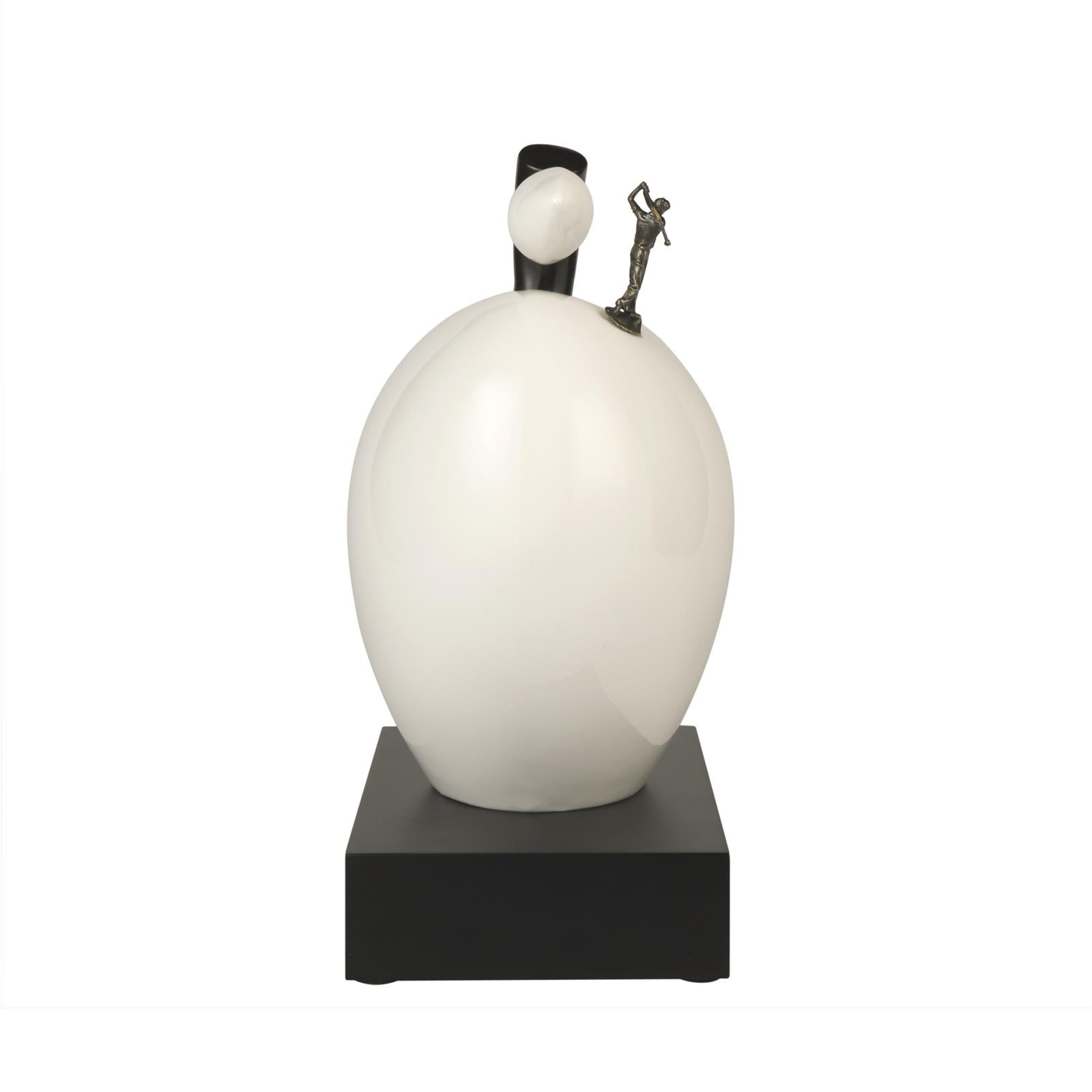 Goebel Dekofigur »Deko-Objekt Apfel "Hole in One" Studio 8 Art & Apple 28 cm weiß« Abwischbar