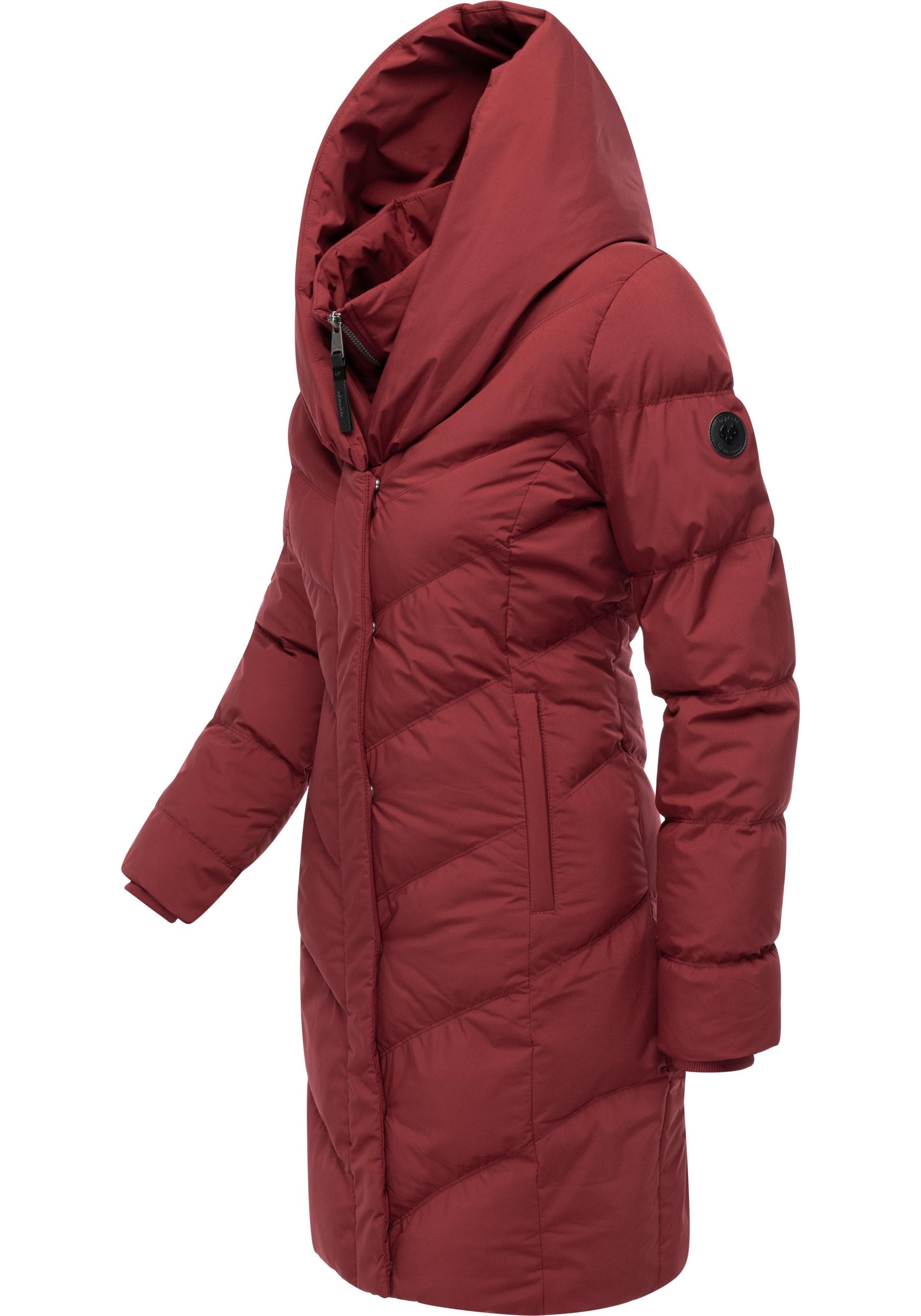 Ragwear Steppmantel »Natalka Soft YOUMODO«, Warmer Wintermantel mit hohem Kragen und Kapuze