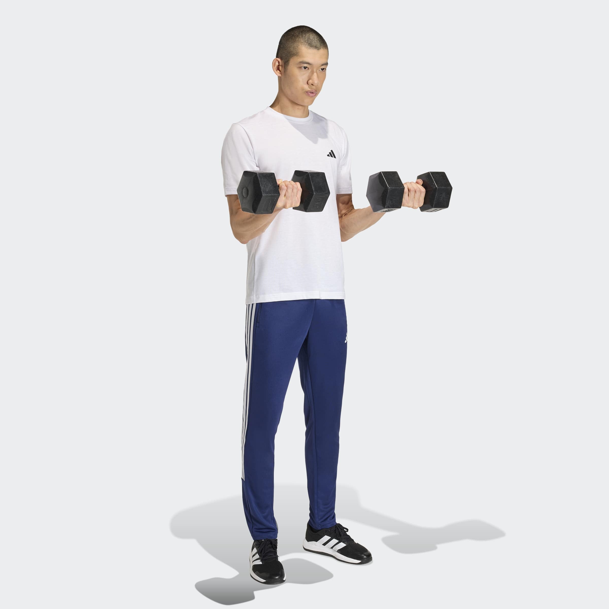 adidas Performance Sporthose »WORKOUT ESSENTIALS ALL-SET 3-STREIFEN, GEWIRKTES MATERIAL«  Trainingshose, Climacool, reguläre Passform
