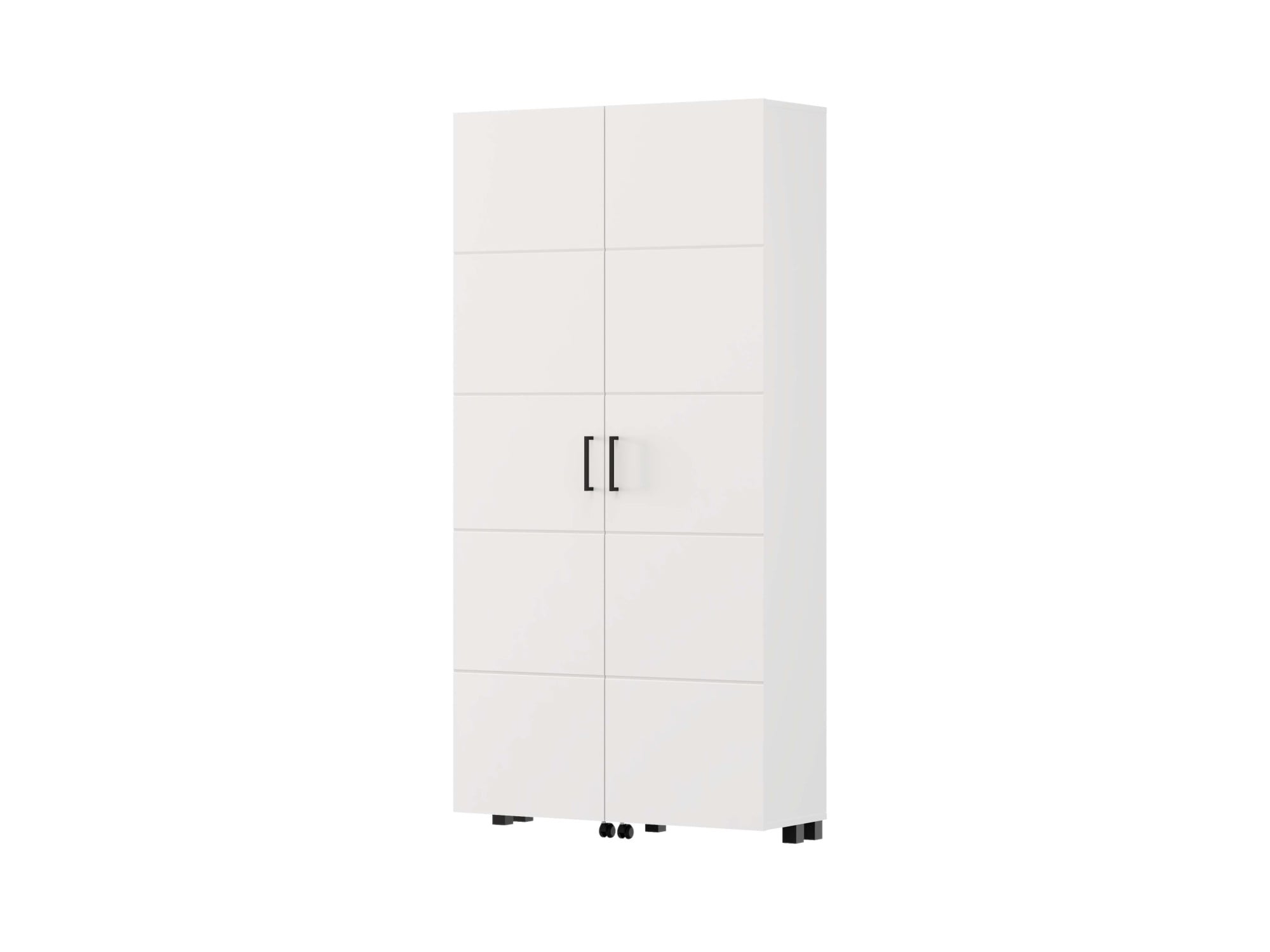 Home affaire Schuhschrank »Islay, Drehtüren auf Rollen, B/T/H: 91,6/32,4/184,4 cm« Schuhkommode mit Platz für ca. 40 Paar Schuhe bis Gr. 40