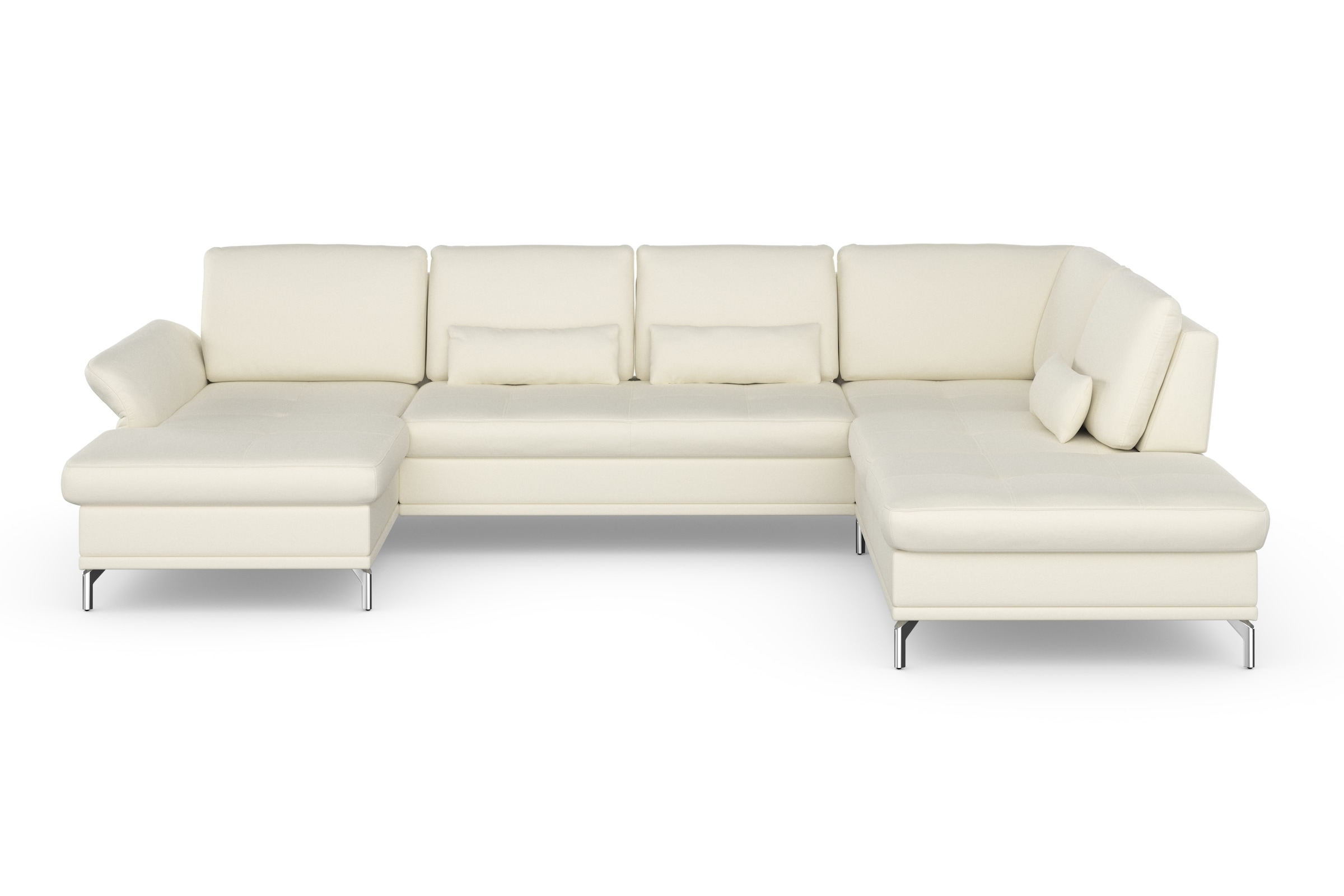 Home affaire Wohnlandschaft "Palm Beach U-Form" Federkern, mit Sitztiefenve günstig online kaufen