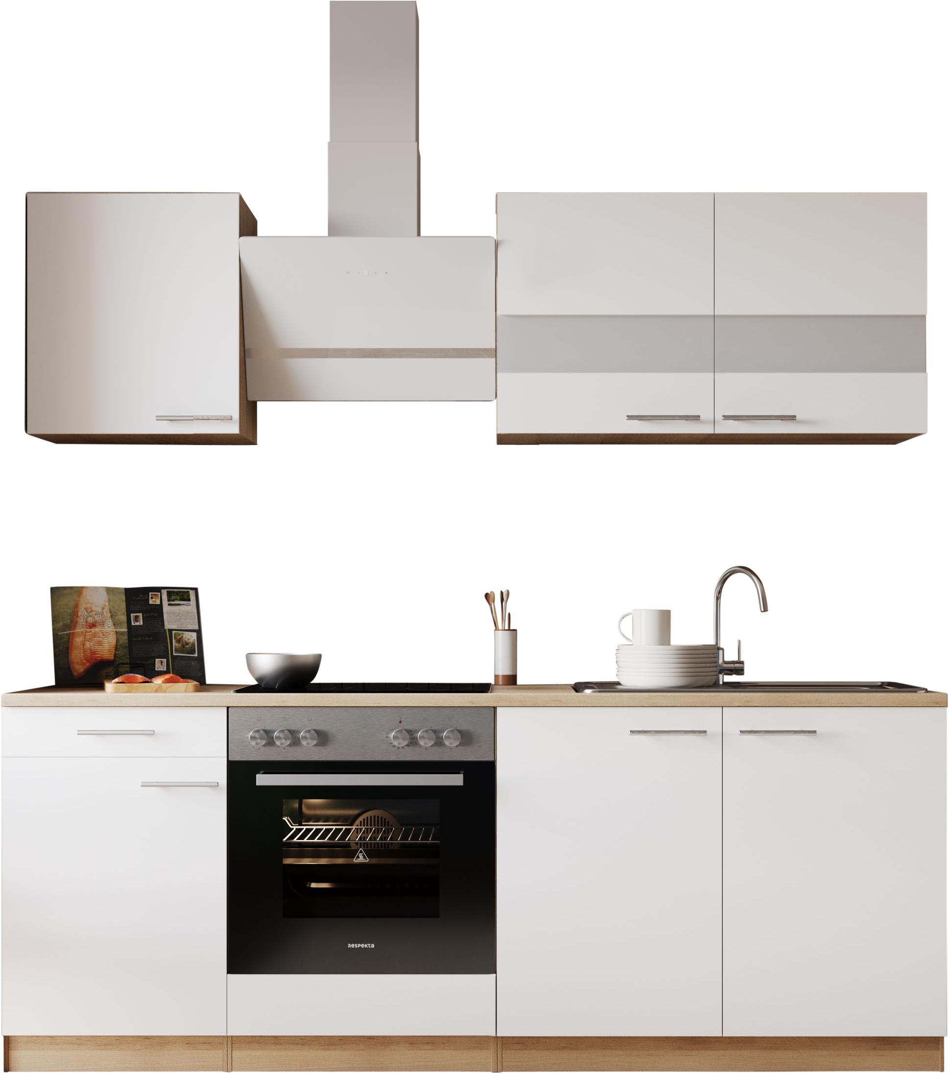 RESPEKTA Küche "Merle" Breite 210 cm, mit Soft-Close, in exklusiver Konfigu günstig online kaufen