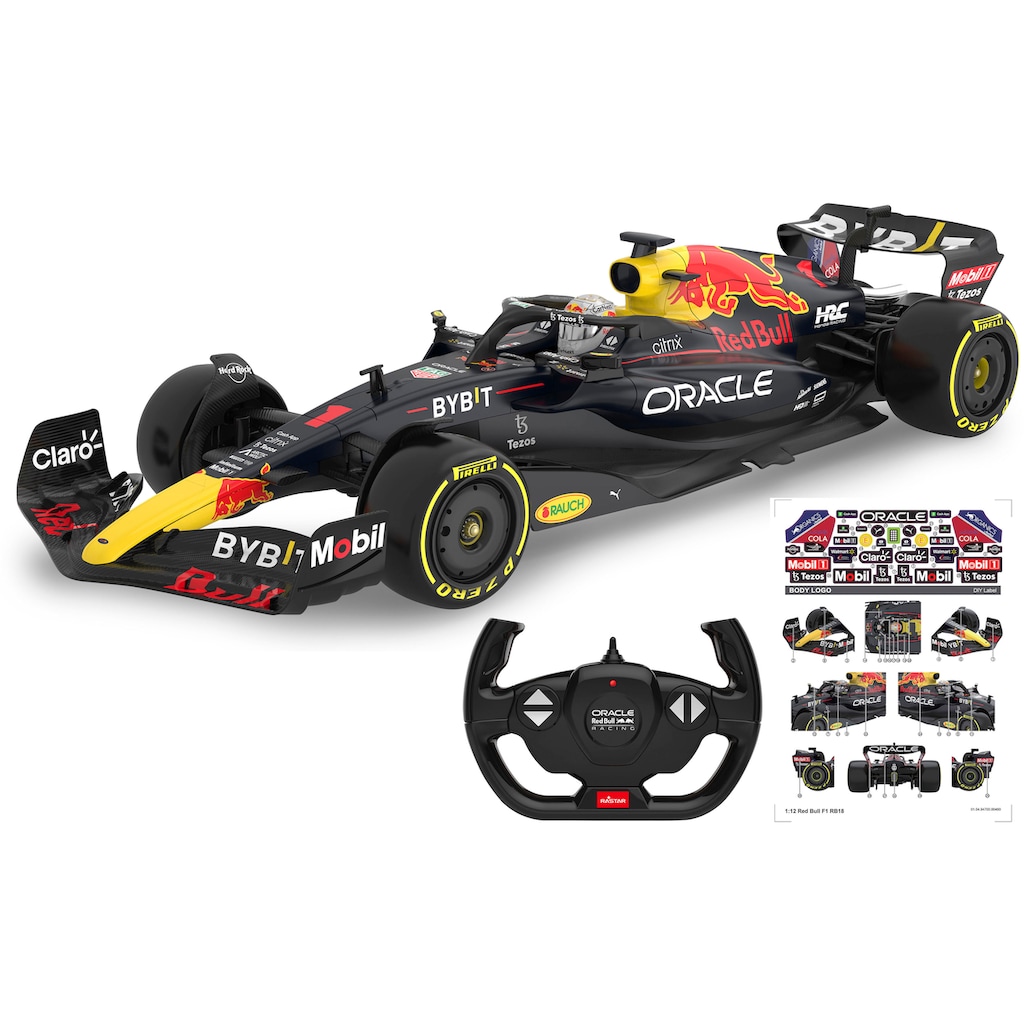 Jamara RC-Auto »Deluxe Cars, Oracle Red Bull Racing RB18 1:12, dunkelblau - 2,4 GHz«