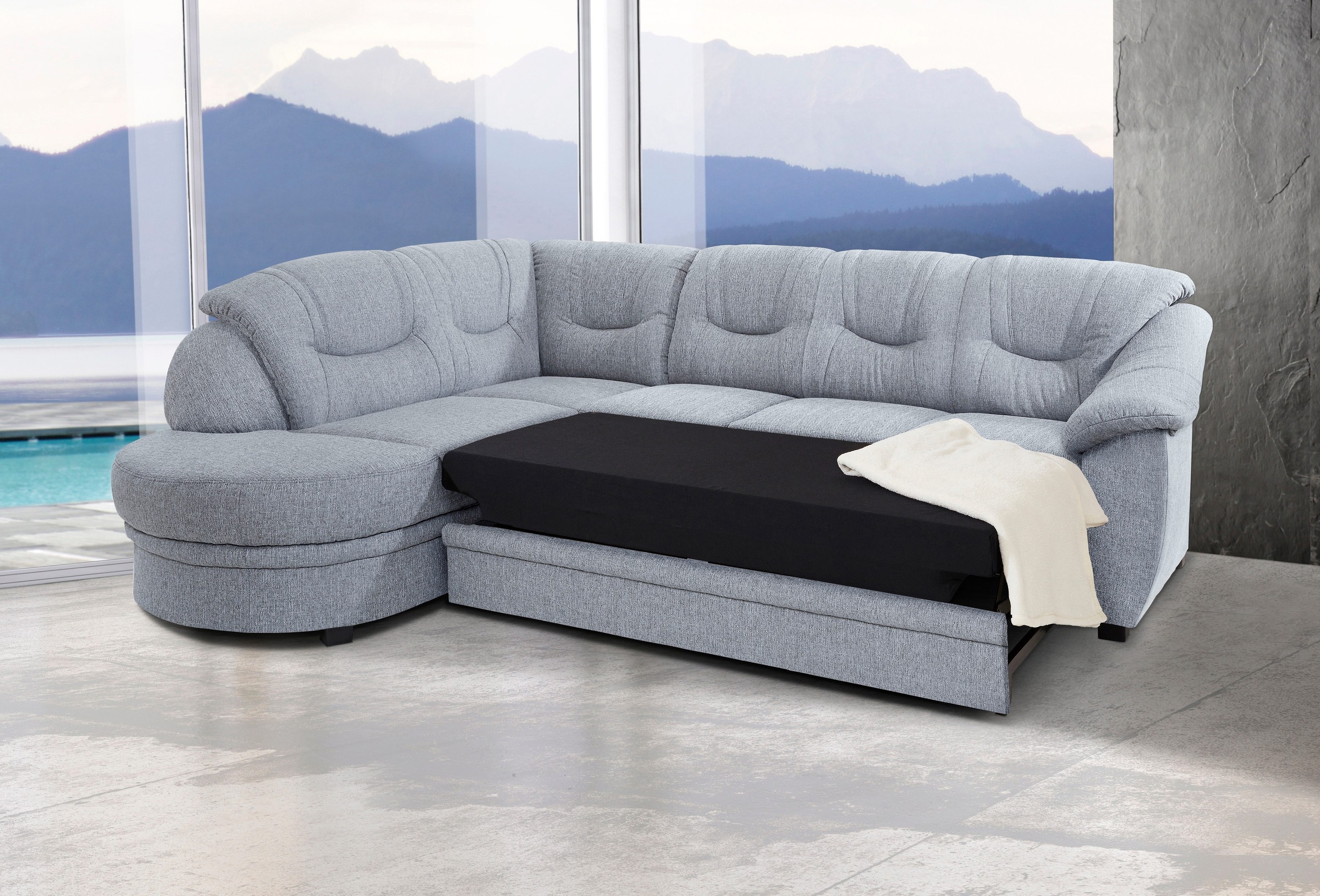 sit&more Ecksofa "Savoni L-Form", wahlweise mit Bettfunktion günstig online kaufen