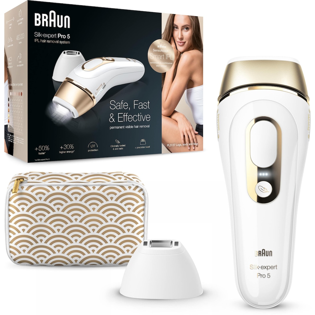 Braun IPL-Haarentferner »Silk·Expert Pro 5 PL5137«, 400.000 Lichtimpulse