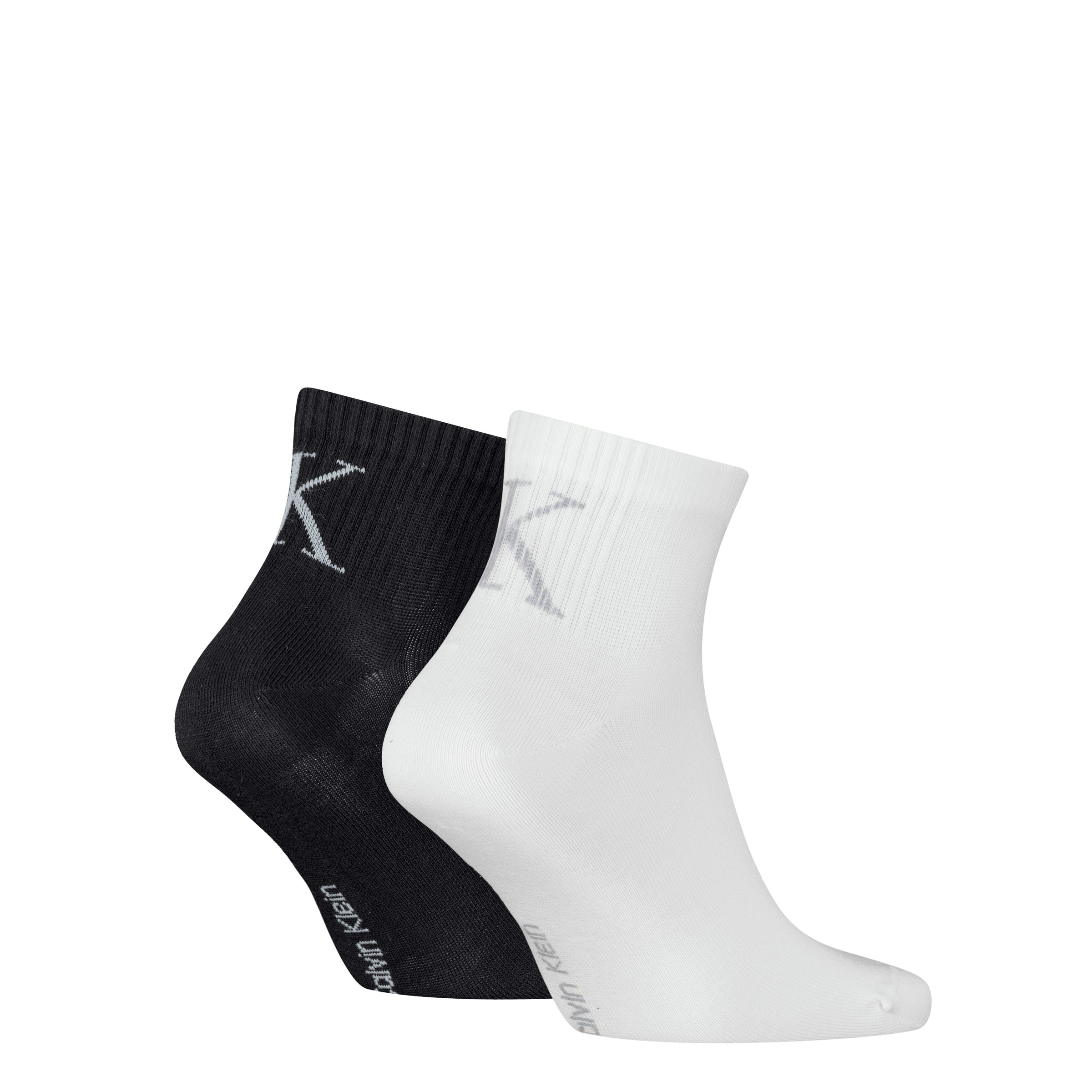 Calvin Klein Jeans Socken »CKJ MEN QUARTER 2P SHADOW RIB LOGO«, (2 Paar), mit elastischem Komfortbund