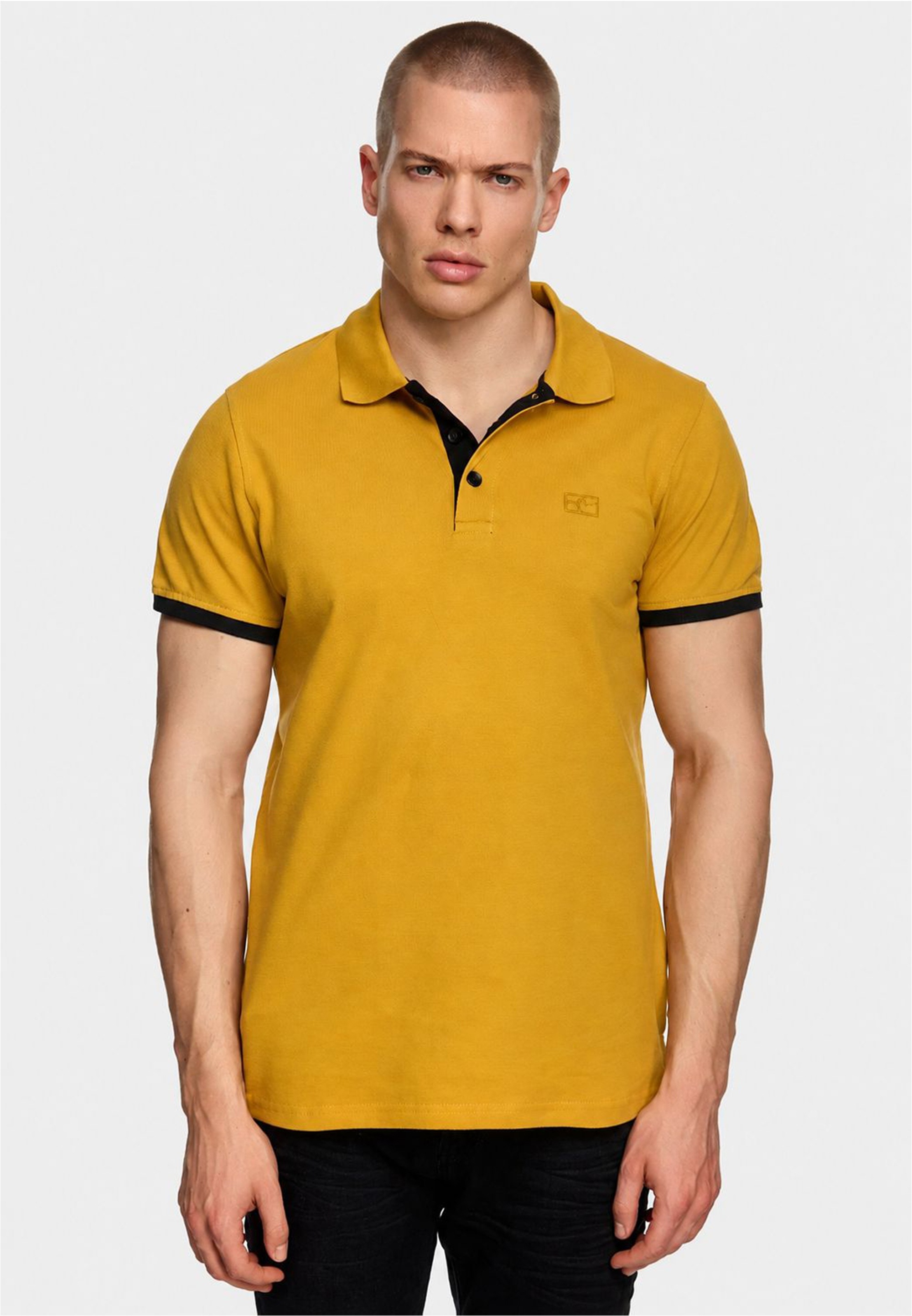 Rusty Neal Poloshirt "Rusty Neal Polo" mit kontrastfarbig abgesetzter Knopfleiste