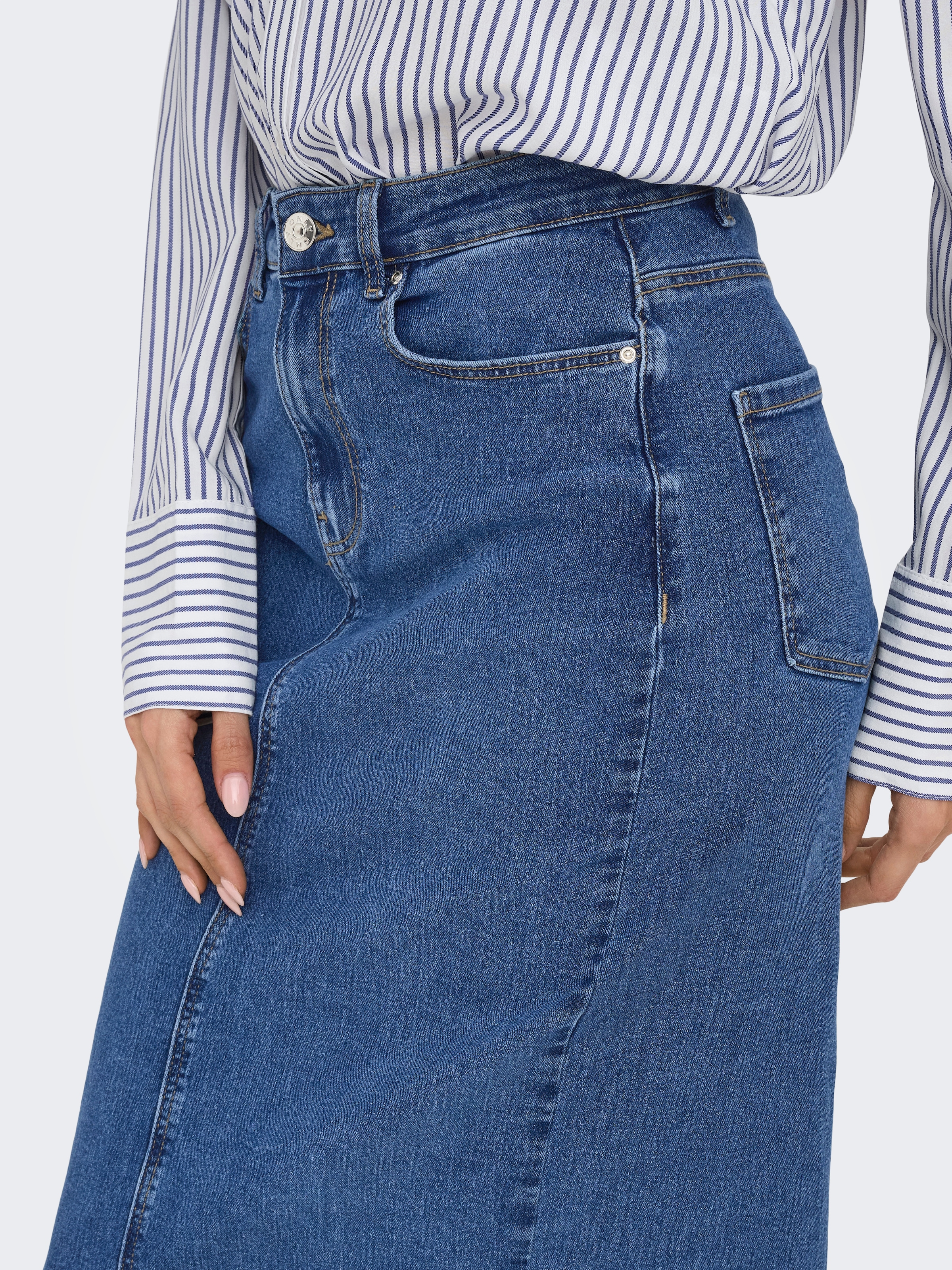 ONLY Jeansrock »ONLWONDER MIDI BACK SLIT SKIRT PIM DNM«