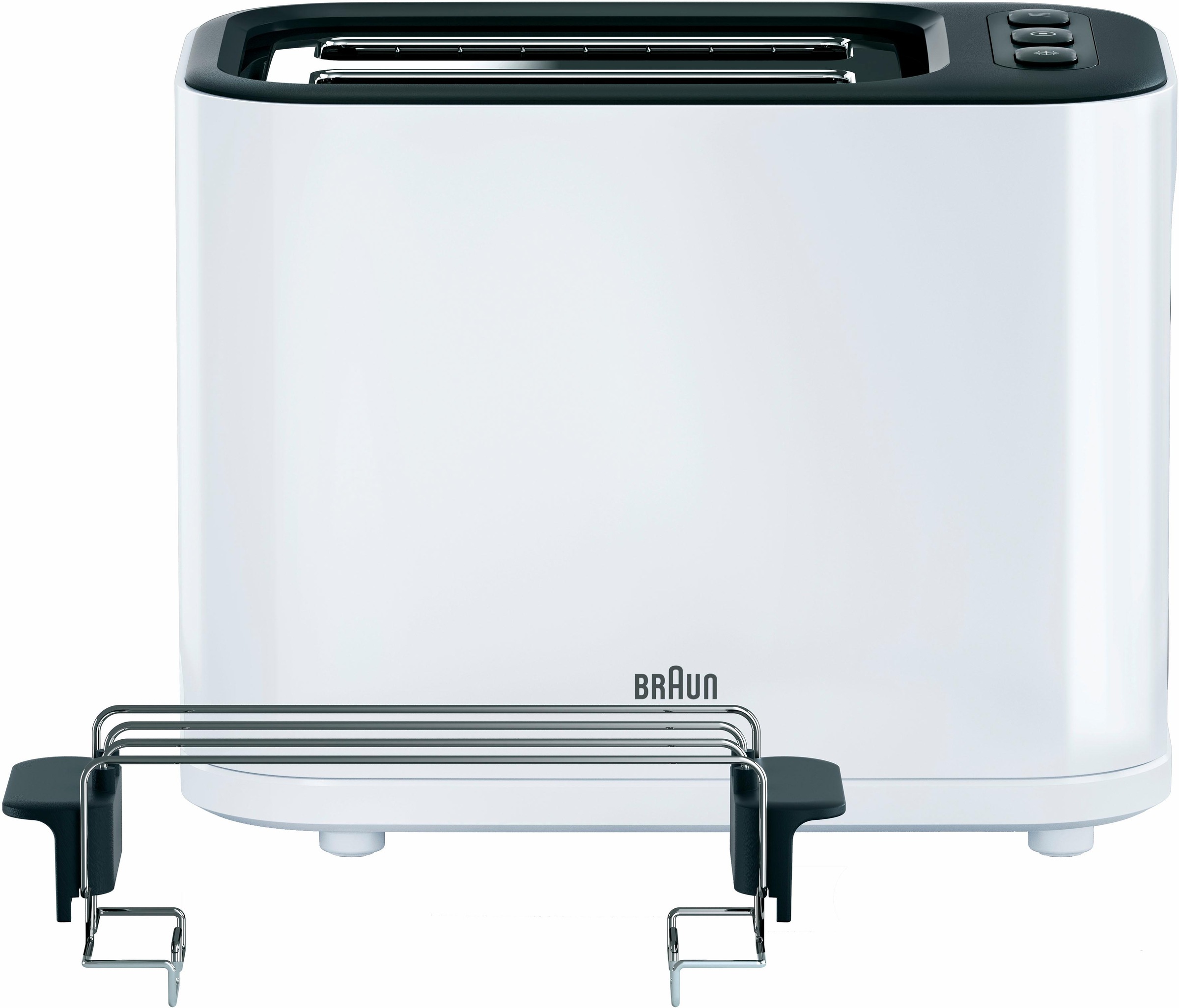 Braun Toaster »HT 3010 WH«, 2 kurze Schlitze, für 2 Scheiben, 1000 W