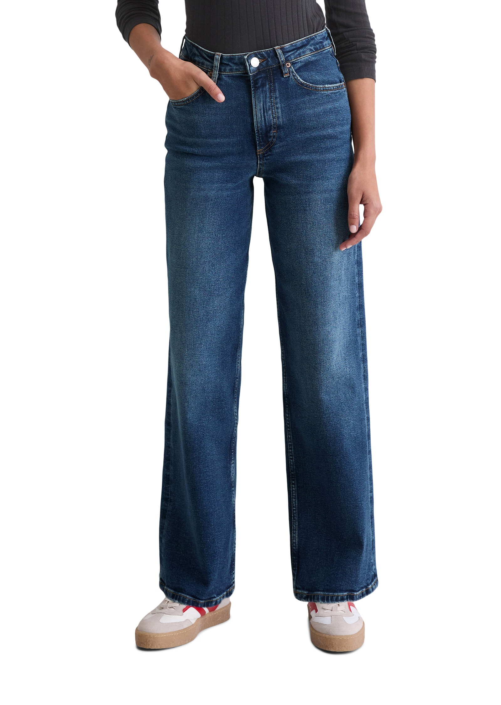 Marc OPolo Weite Jeans "aus Organic-Cotton-Mix-Stretch" günstig online kaufen